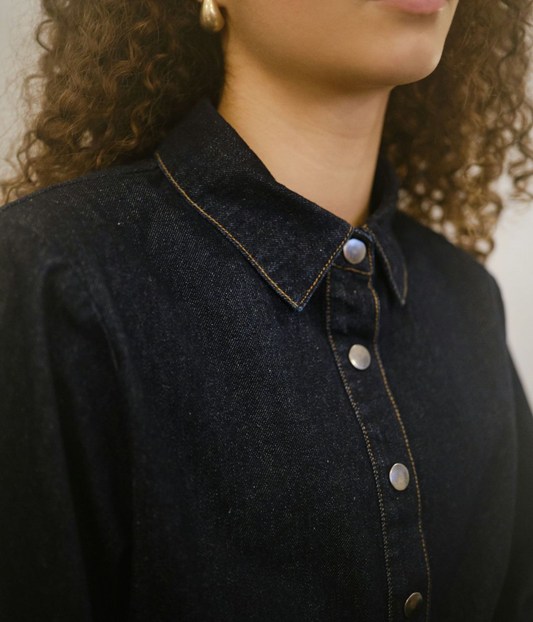 Rosa Denim Shirt (534 DARK BLUE)