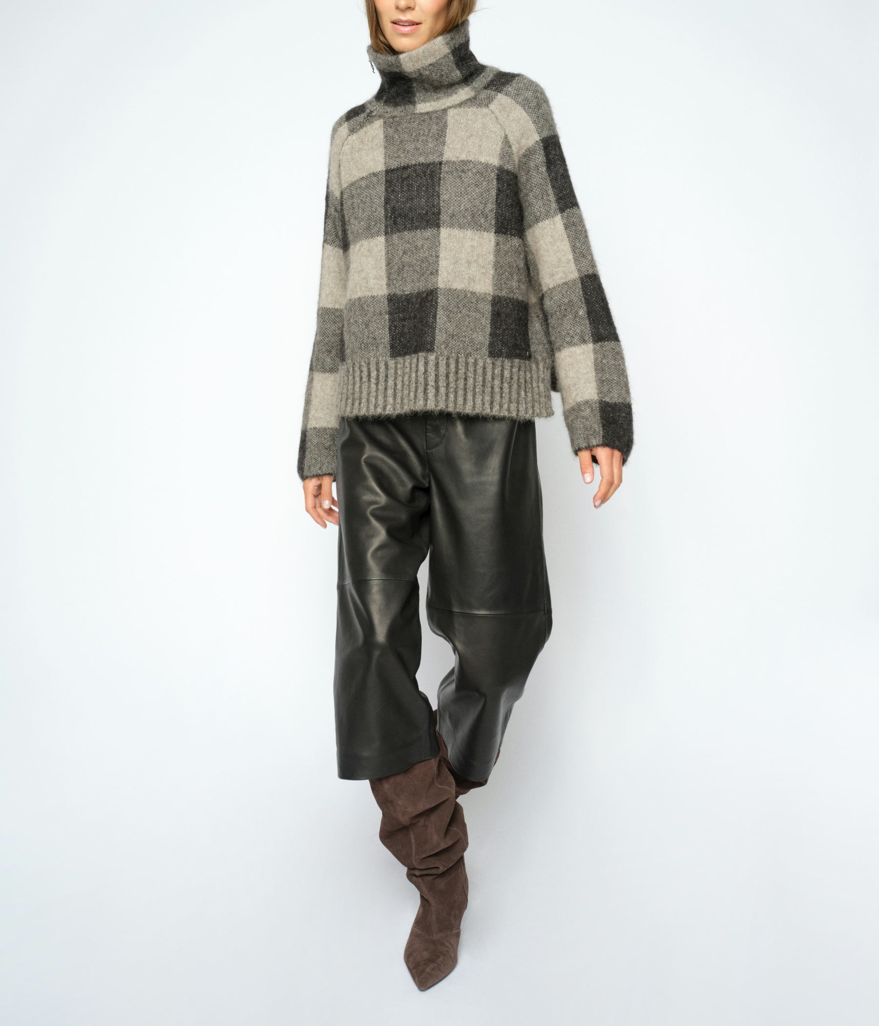 Mmmaija Check Knit (801 Black)