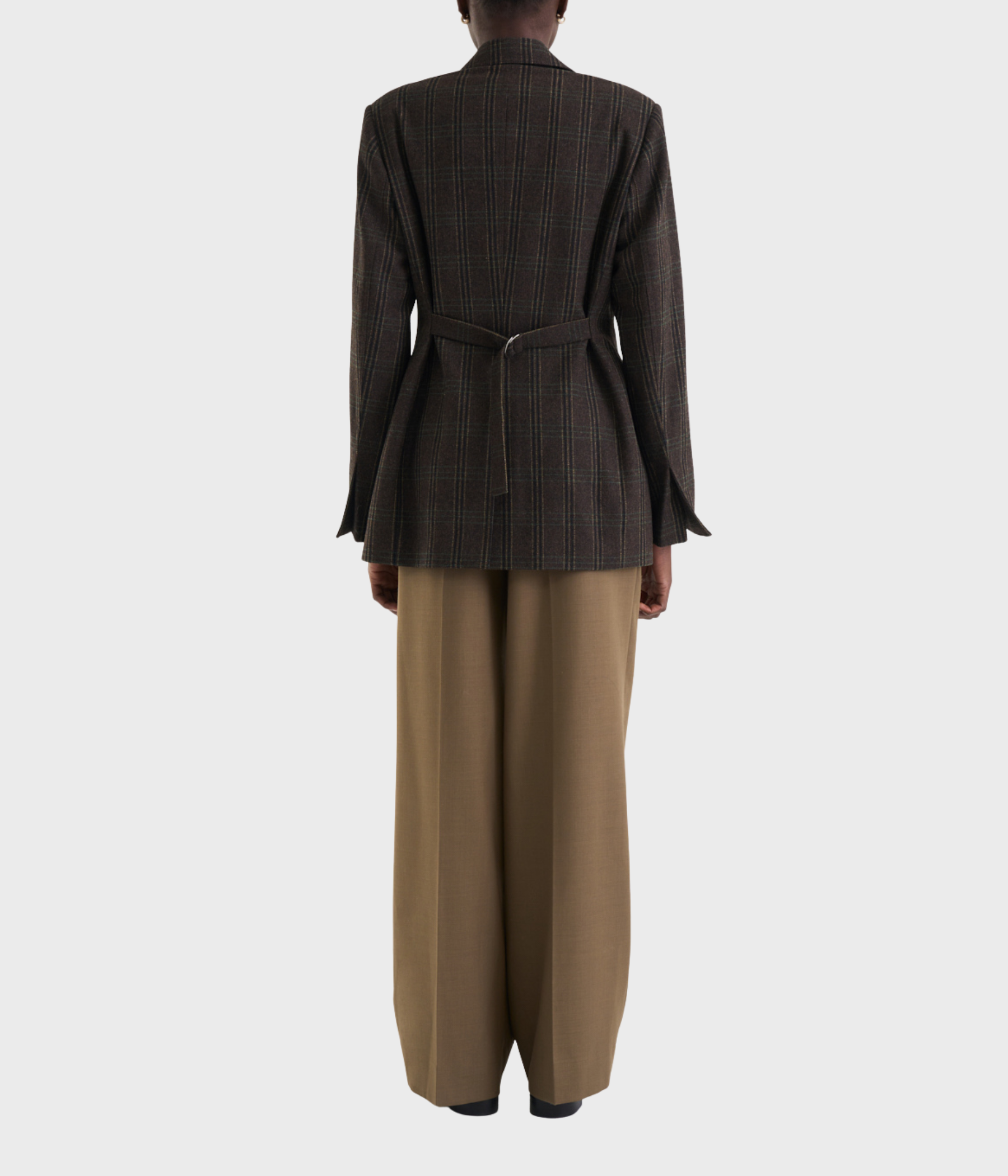 Adira Blazer (Brown Check)