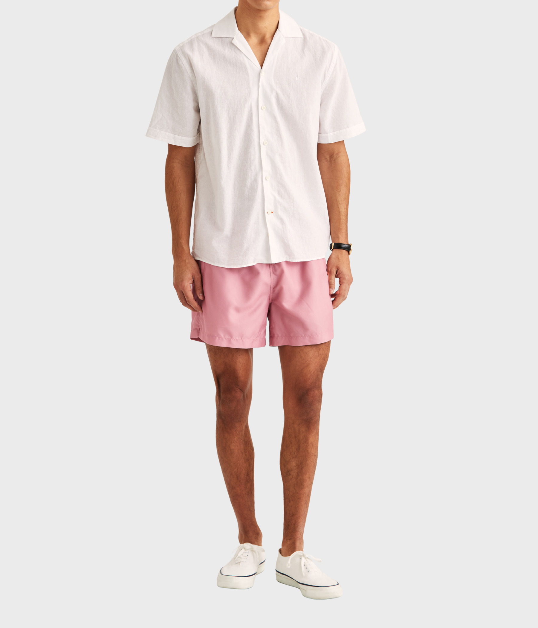 Resort Linen Ss Shirt-Classic Fit (01 WHITE)