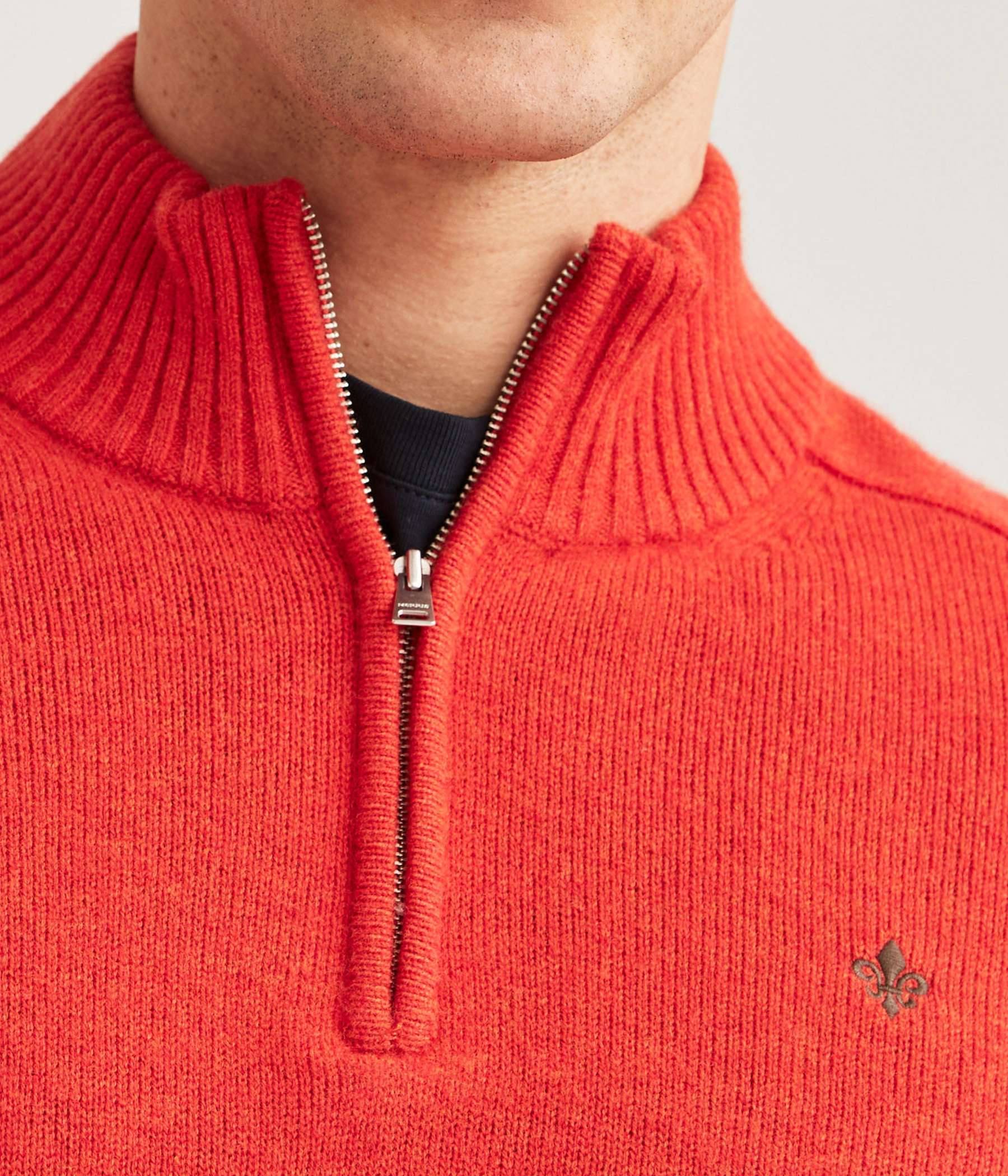 New Hertford Half Zip. (40 RED)