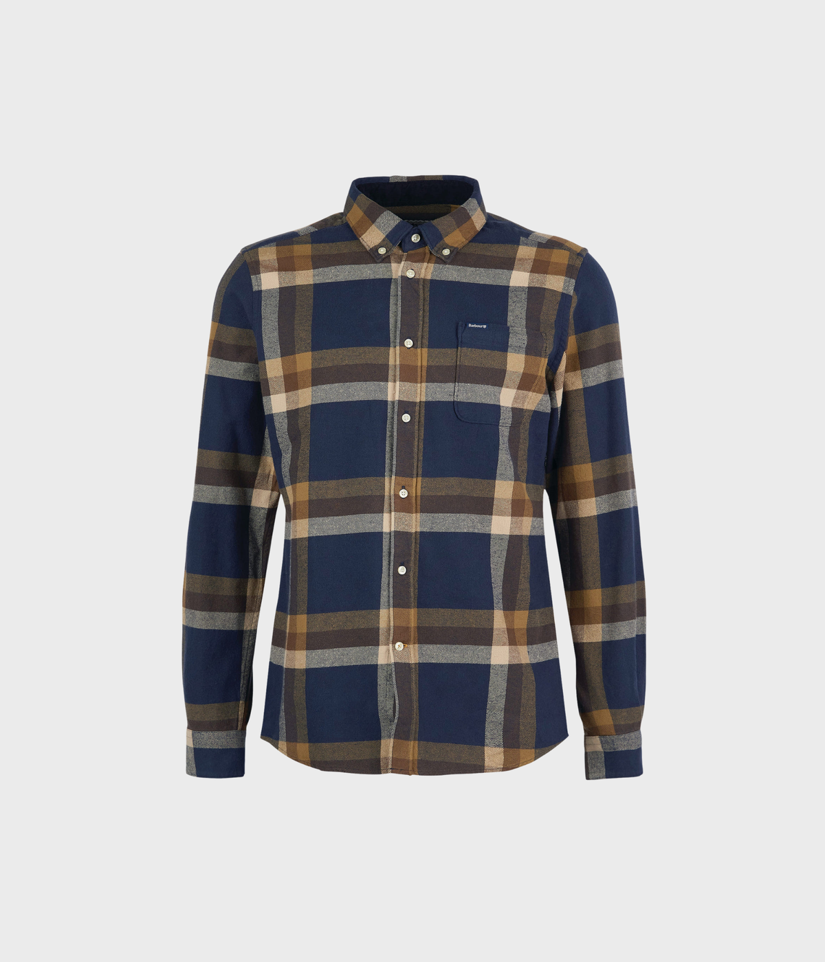 Barbour Folley Tailored Checked Shirt (NY91 Navy)