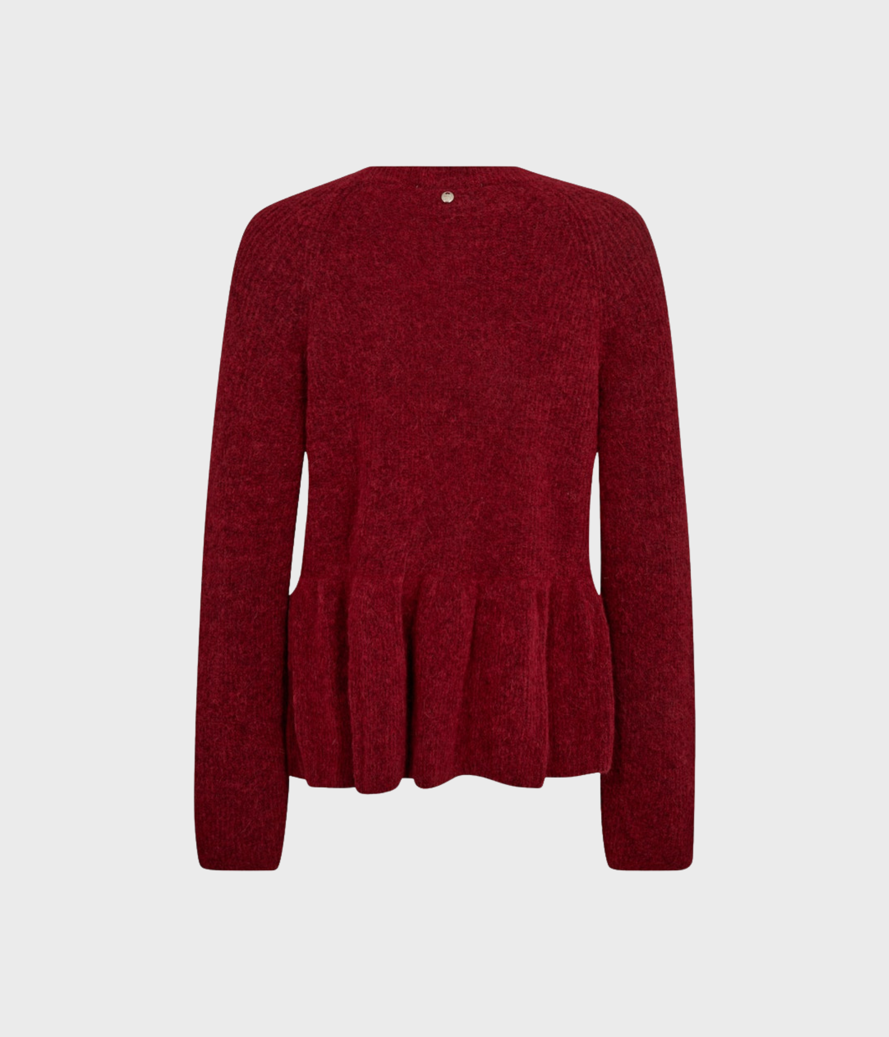 Mmthora O-Neck Frill Knit (269 Rhythmic Red)