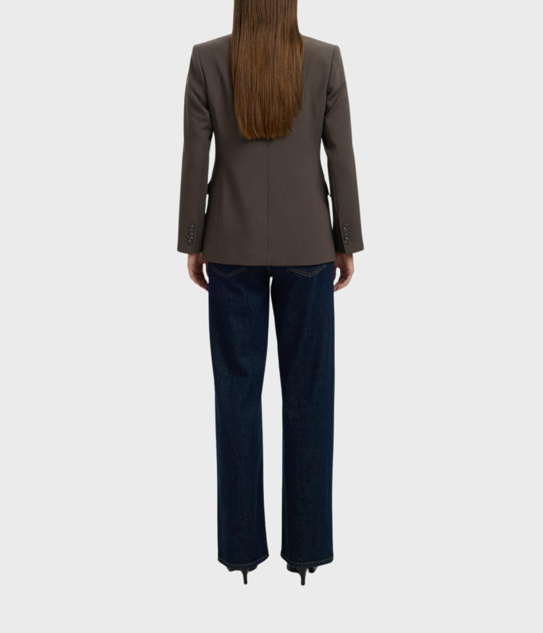 SLFRITA LS CLASSIC BLAZER MEL NOOS (Delicioso Detail:MELANGE)