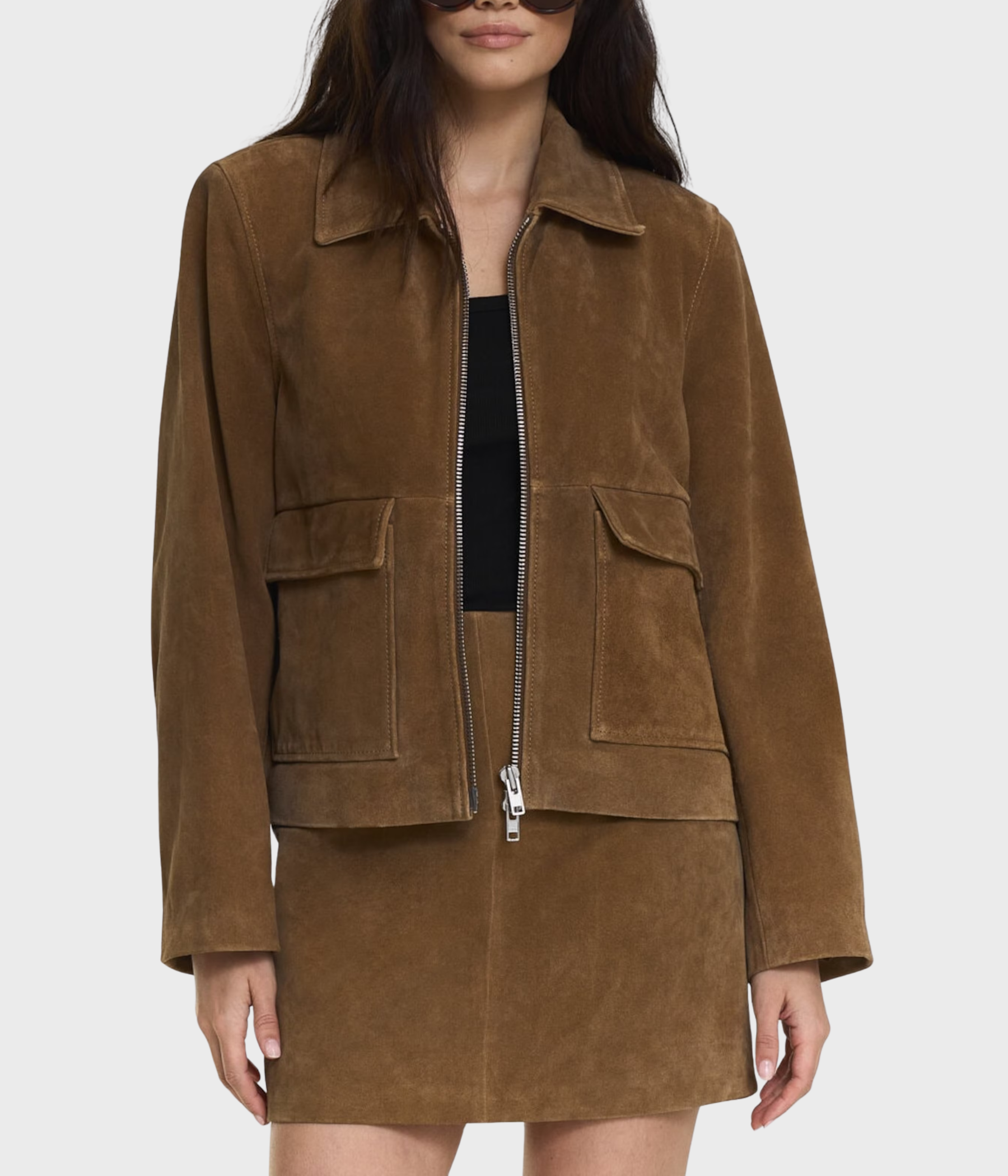 Minella Suede Jacket (Taupe)