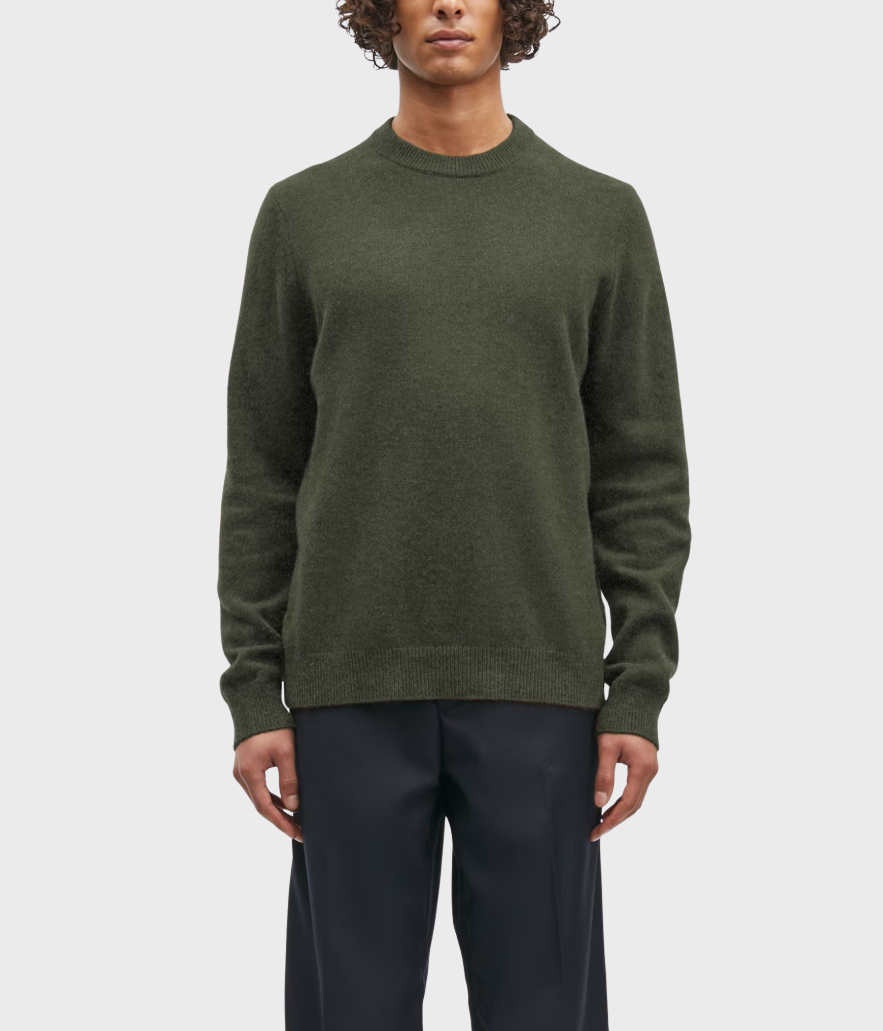Isak Knit Sweater 15010. (190414TCX FOREST NIGHT)