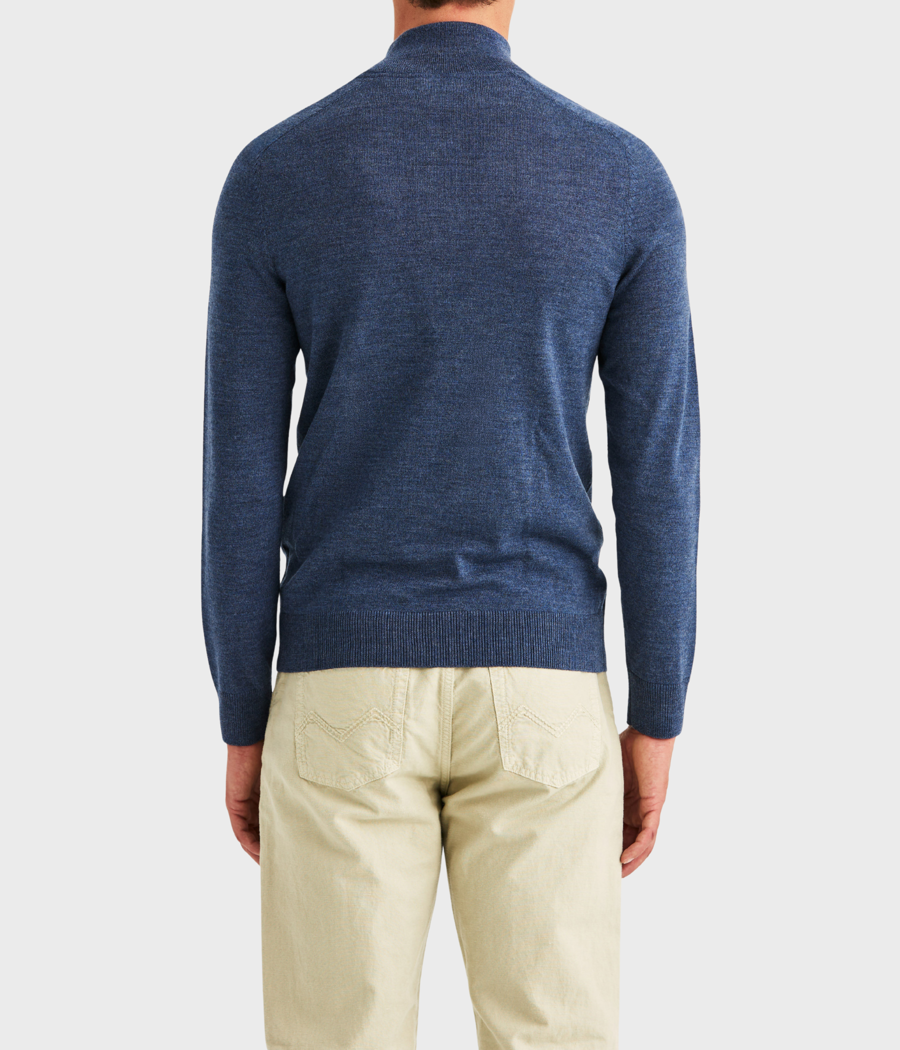 Merino John Zip (57 Blue)