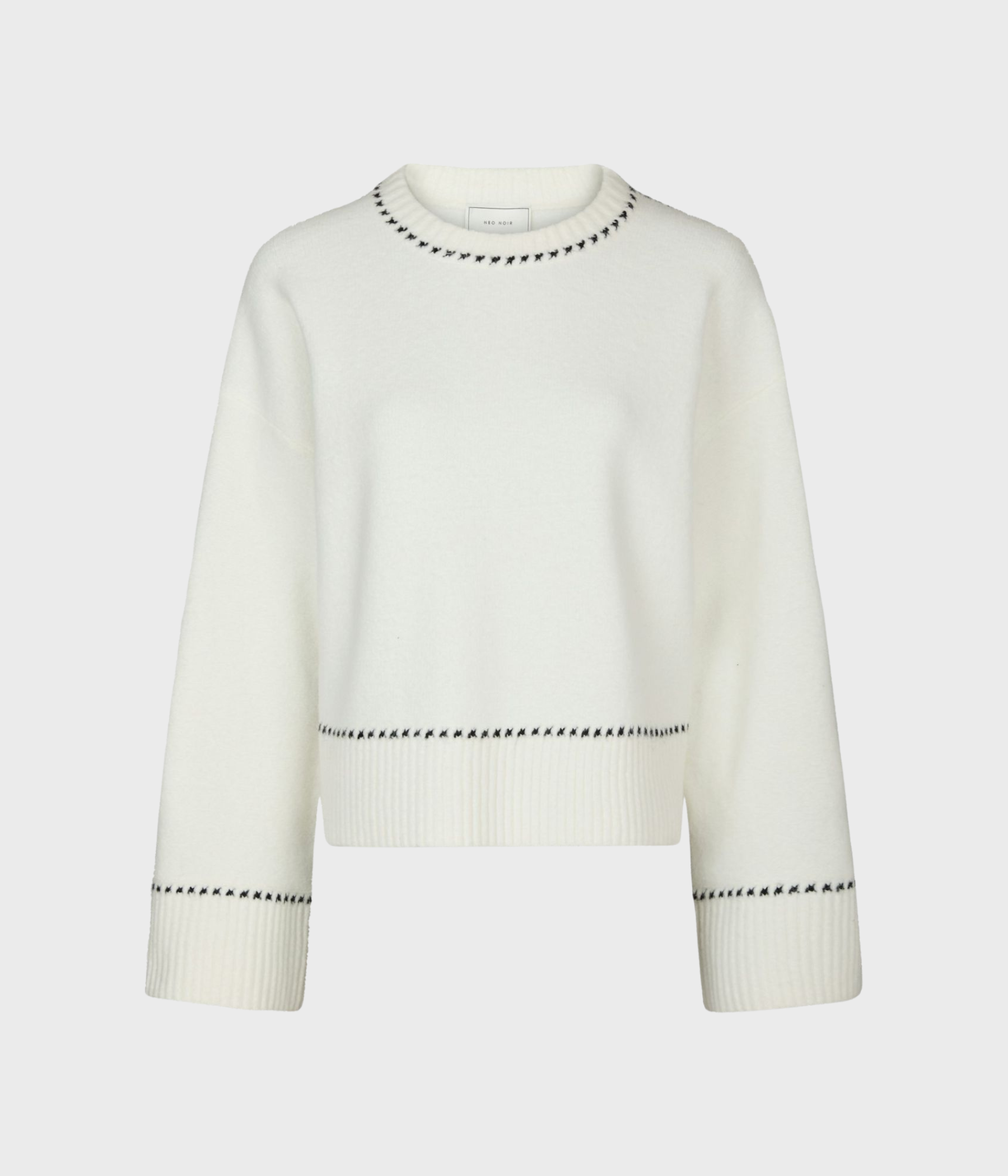 Roeme Knit Stitch Blouse. (121 Off White)
