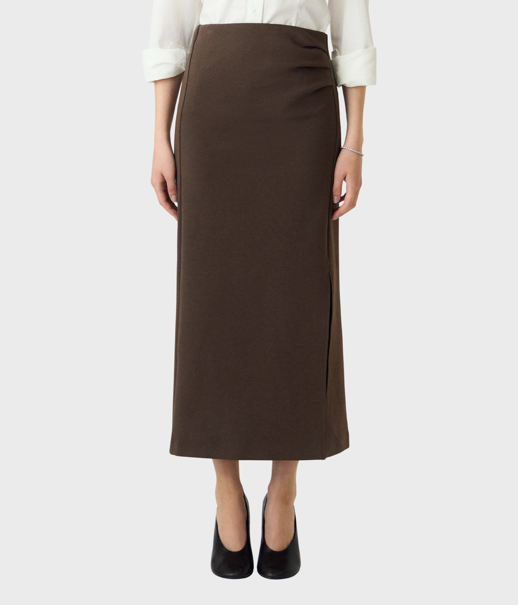 Yaspina Hw Long Skirt Noos (Chocolate brown)