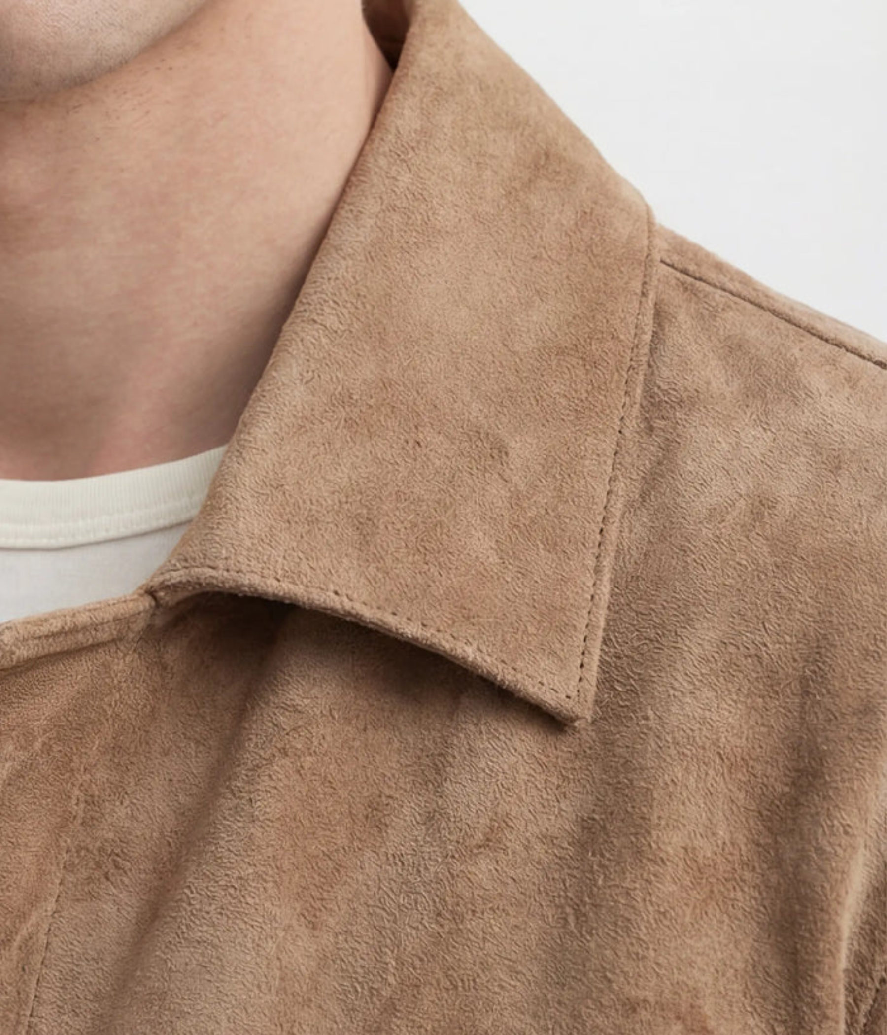Nash Vegan Suede Jacket (Cocoa shadown brown)