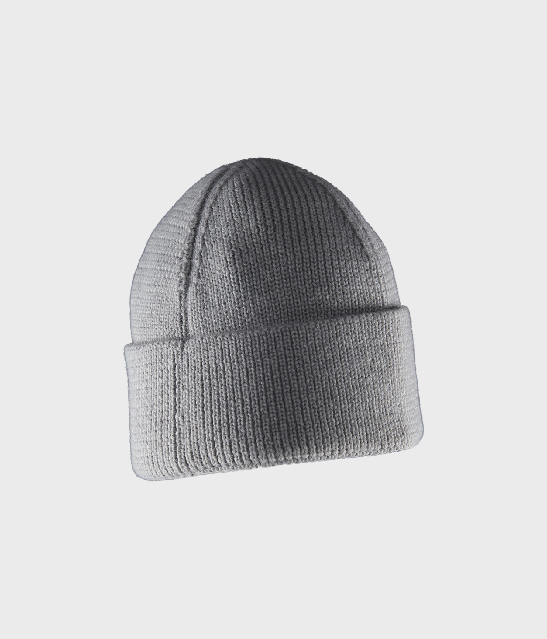BOWMAN FOLDED WOOL BEANIE. (925 grey mel)