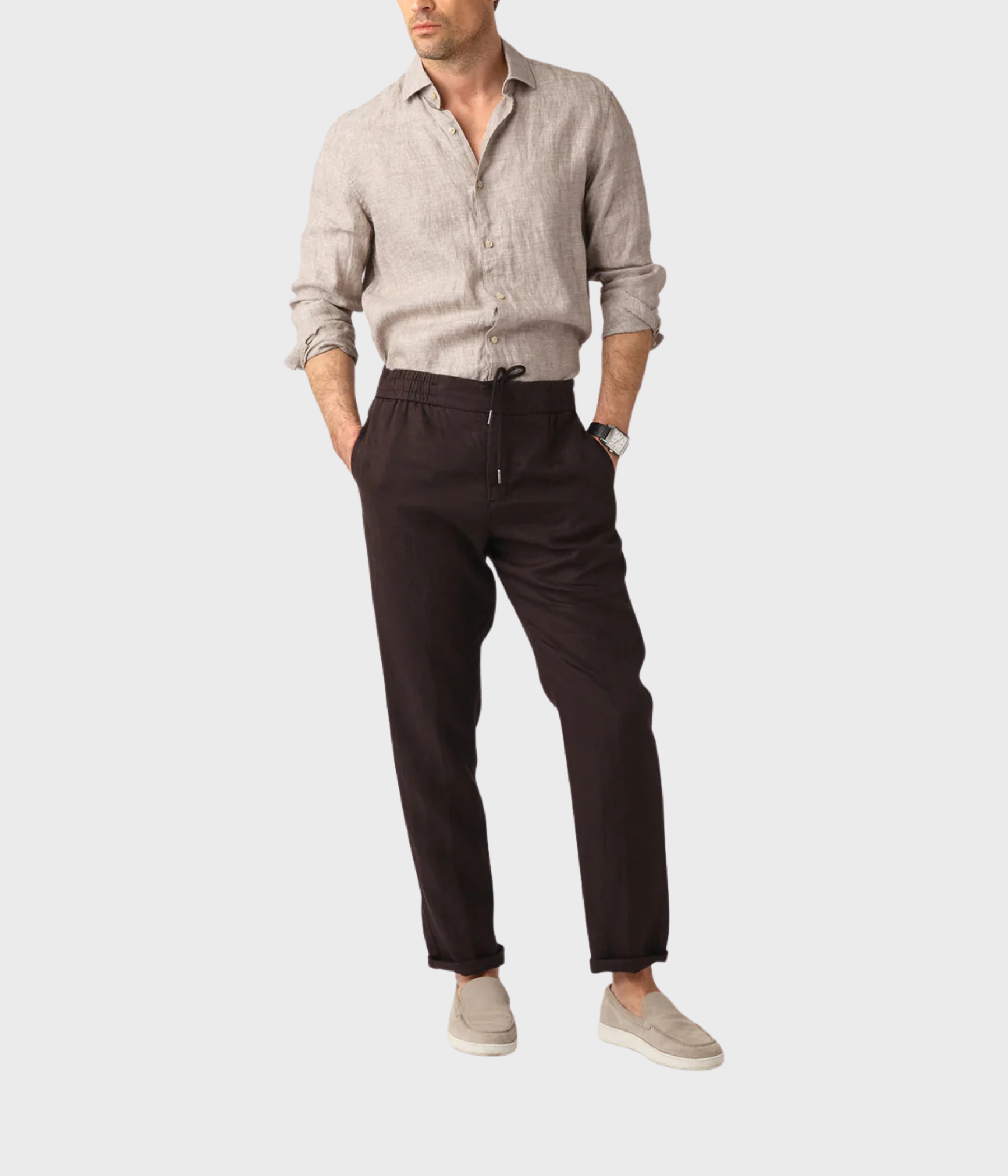 Linen Shirt. (sand) - D.O. Design Only