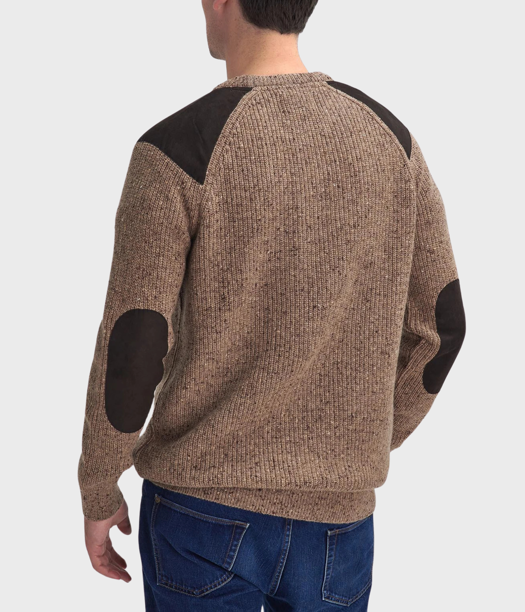 Barbour Raisthorpe Crew Neck Jumper (ST51 Stone)