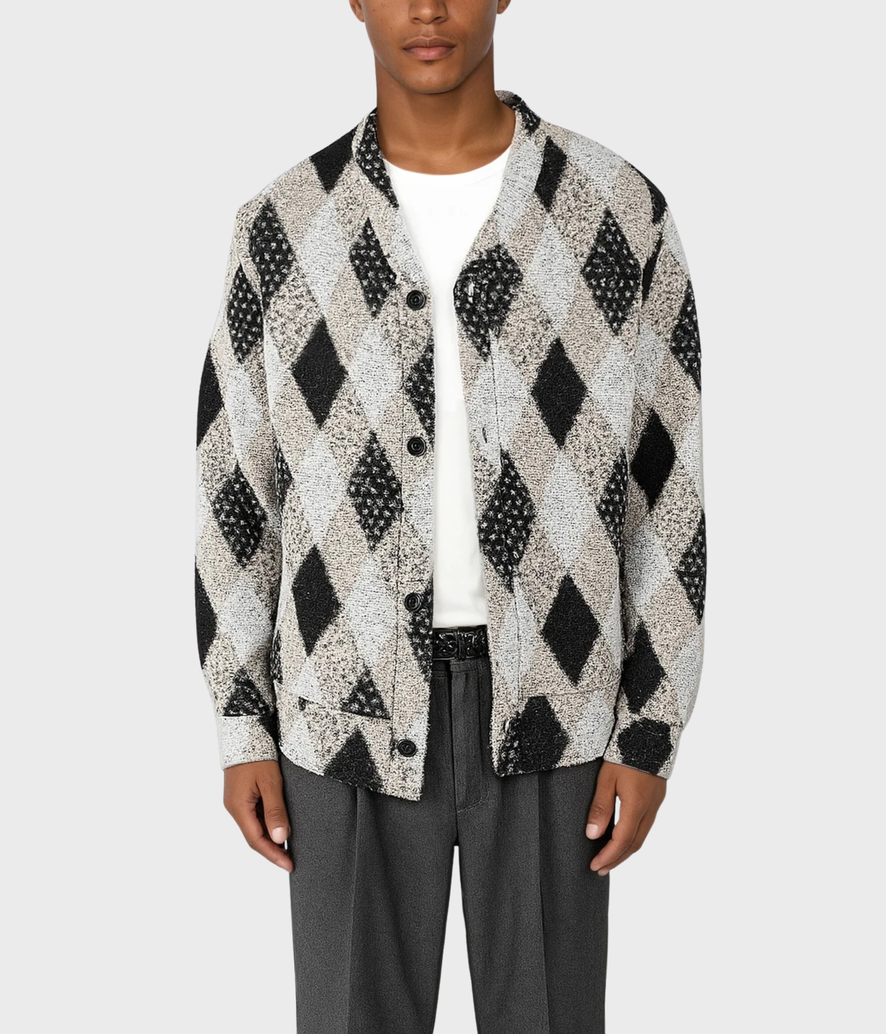 Parker Knitted Cardigan (269 Checked)