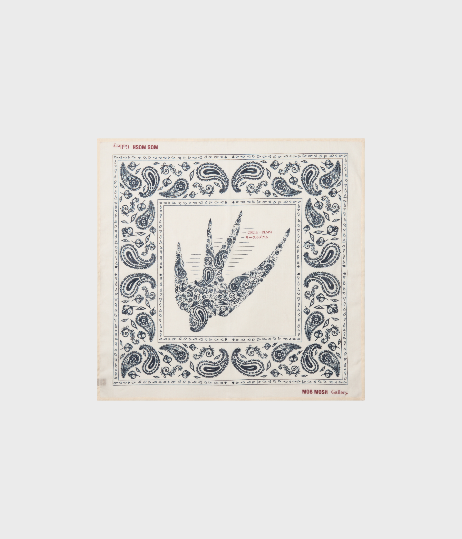 Mmgmartin Paisley Neckerchief (180 Ecru)