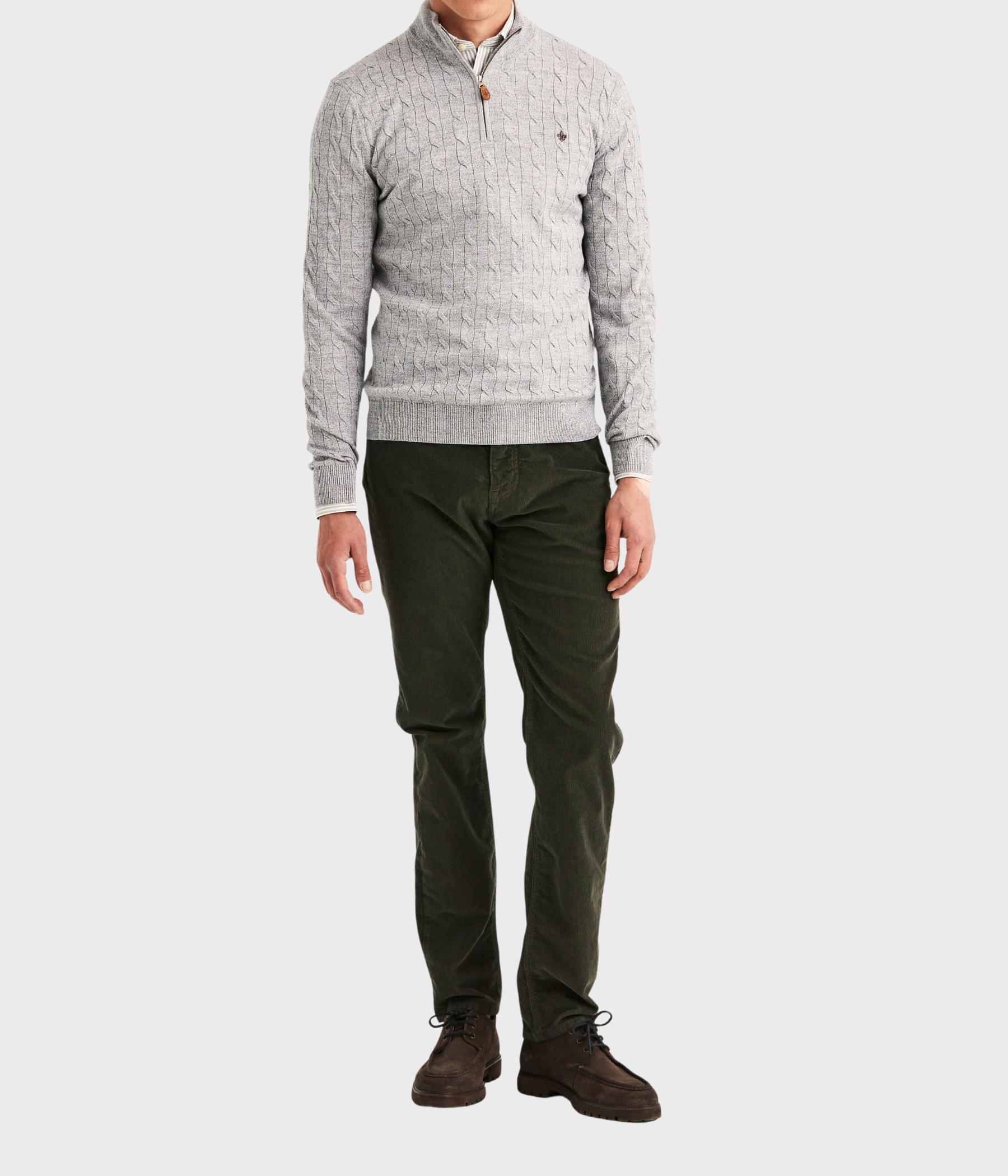 Merino Cable John Zip (91 Grey)