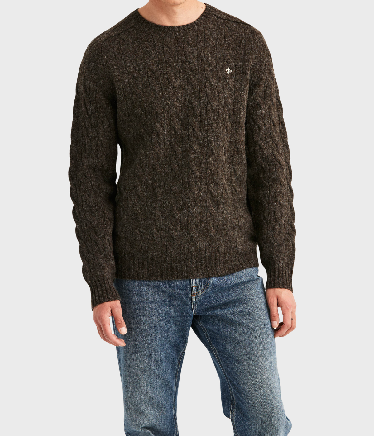 Archard Cable Sweater (88 Brown)
