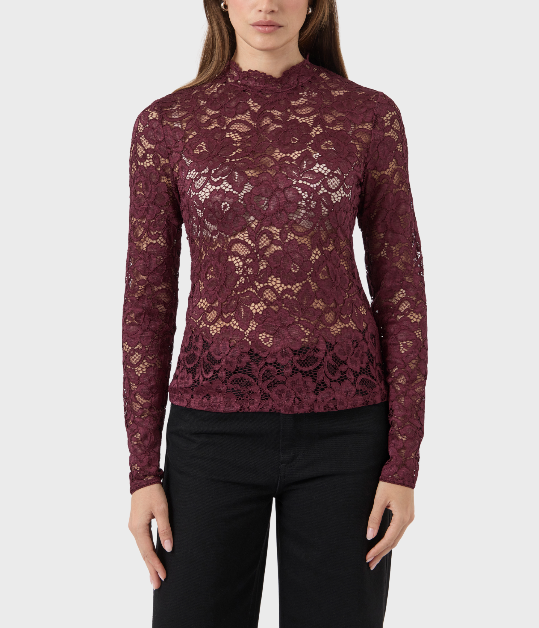 YASLACEY LS LACE TOP S. NOOS (PORT ROYALE)