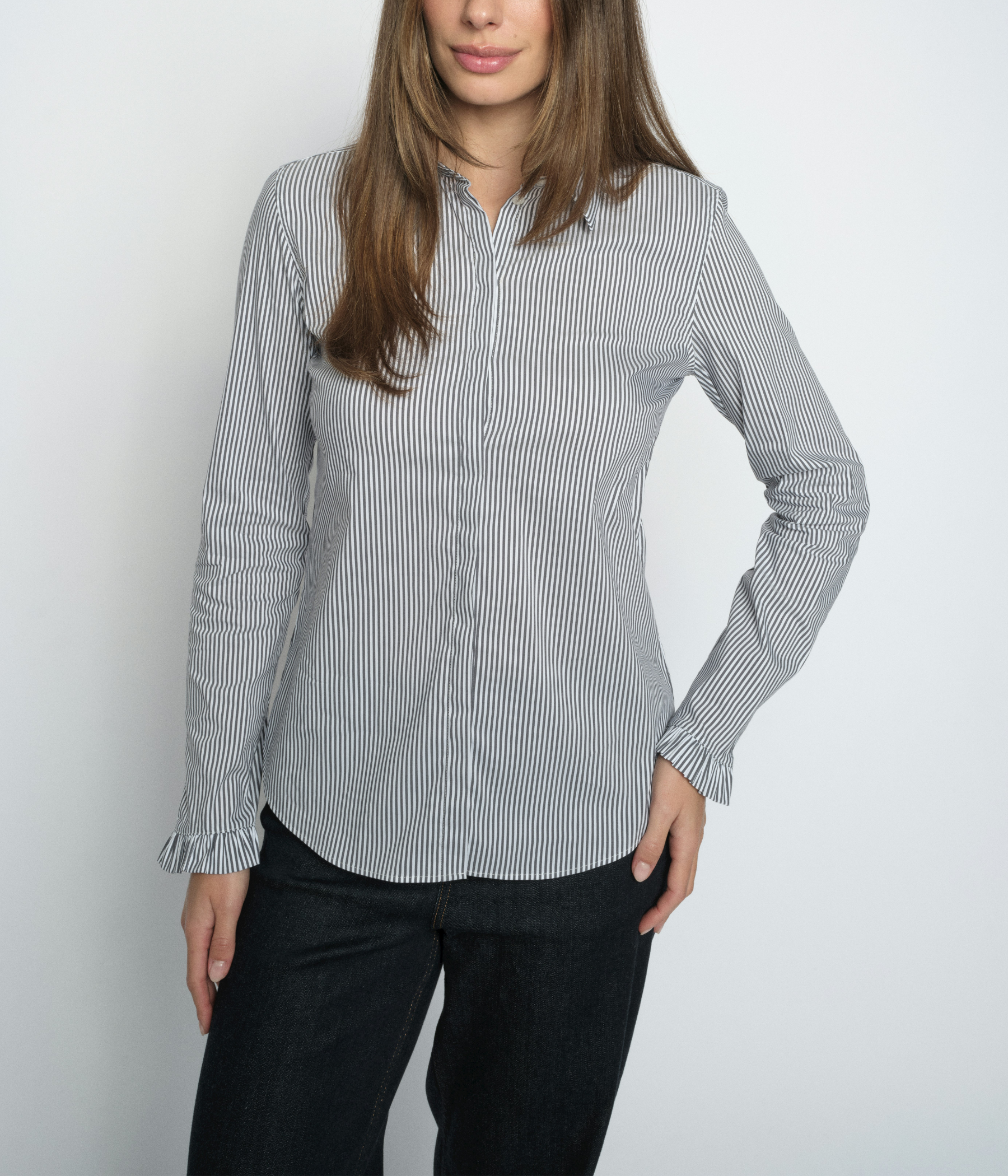 Mmmattie Flip Stripe Shirt (191 India ink)