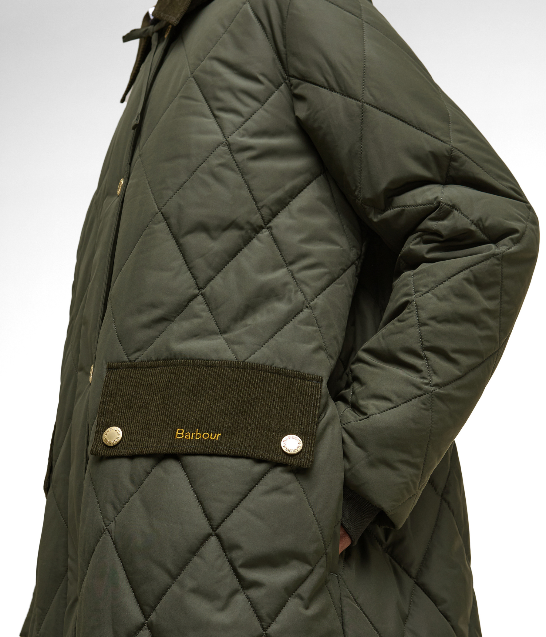 Barbour Meredith Quilted Jacket (OL71 Olive/Ancient Tartan)