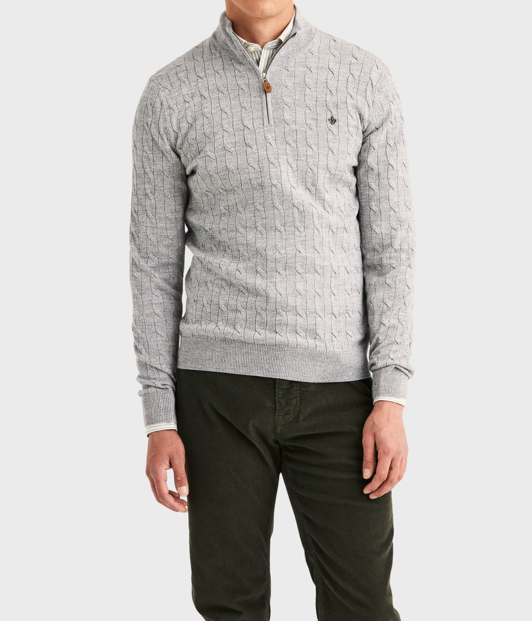 Merino Cable John Zip (91 Grey)