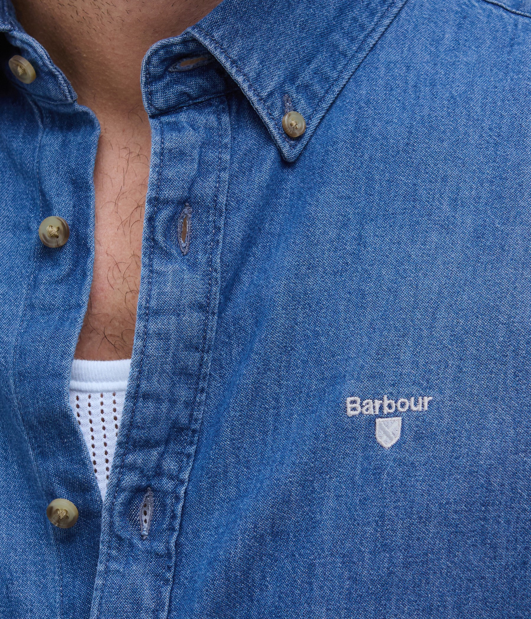 Barbour Crest Shirt (BL15 Chambray)