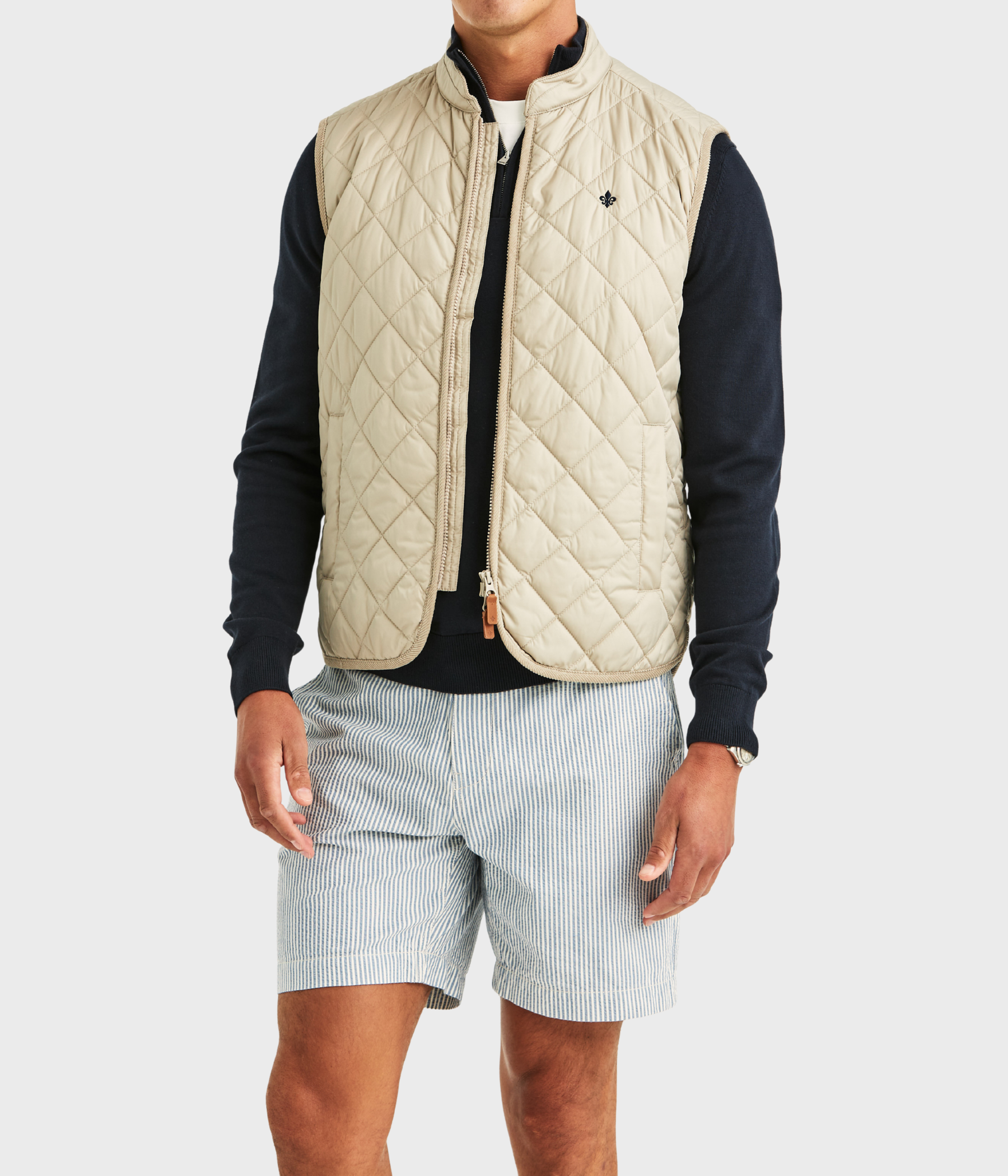 Teddy Quilted Vest. (05 Khaki)