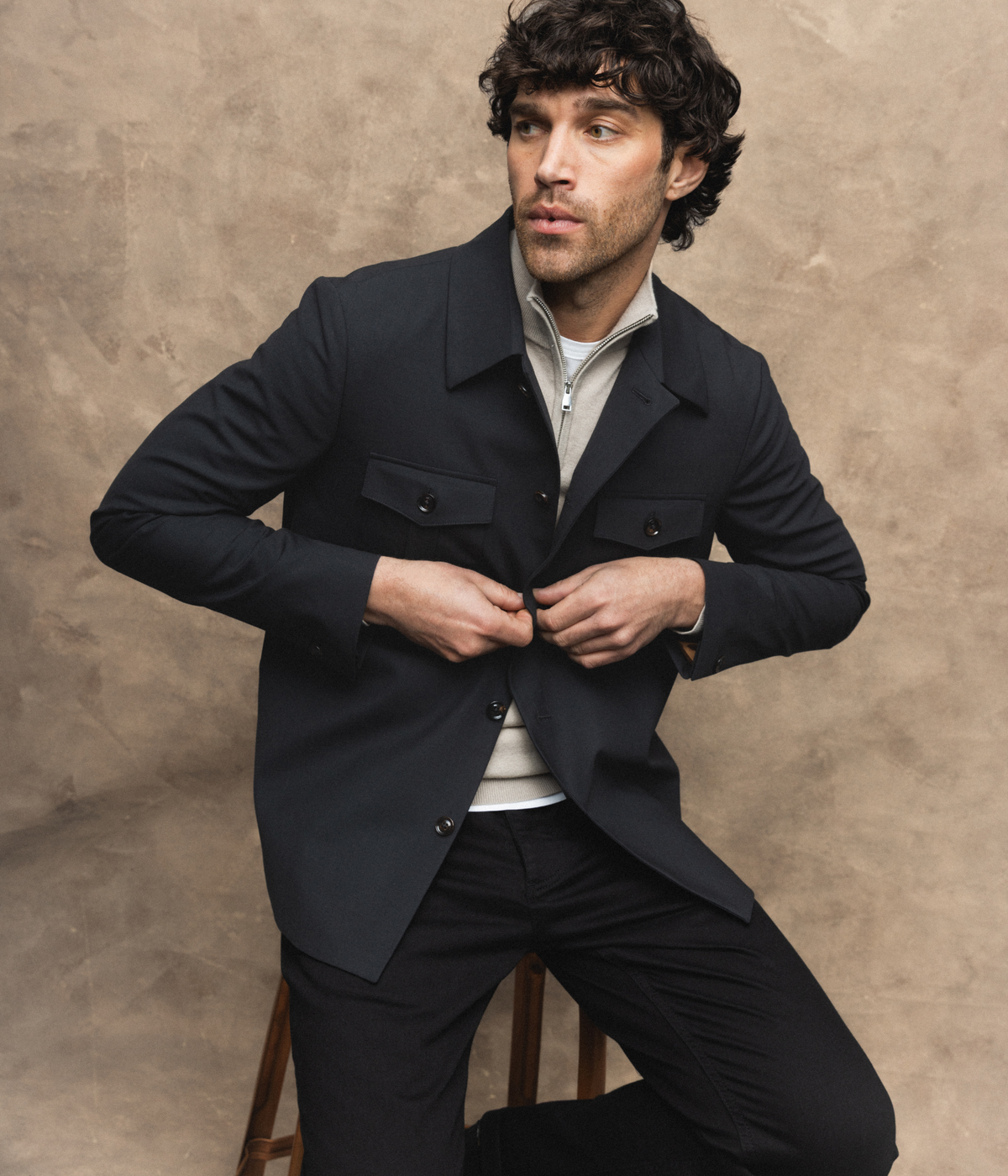 Mmgjacob Dynamic Luxe Overshirt (801 Black)