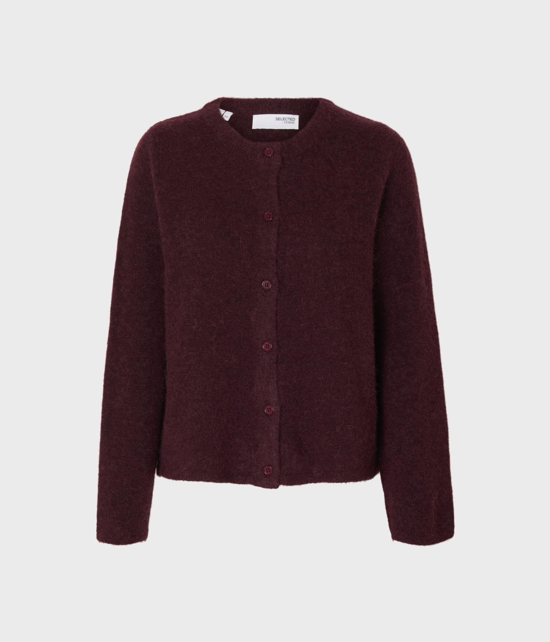 SLFLULU NEW LS KNIT CARDIGAN NOOS (Fig Detail:MELANGE)