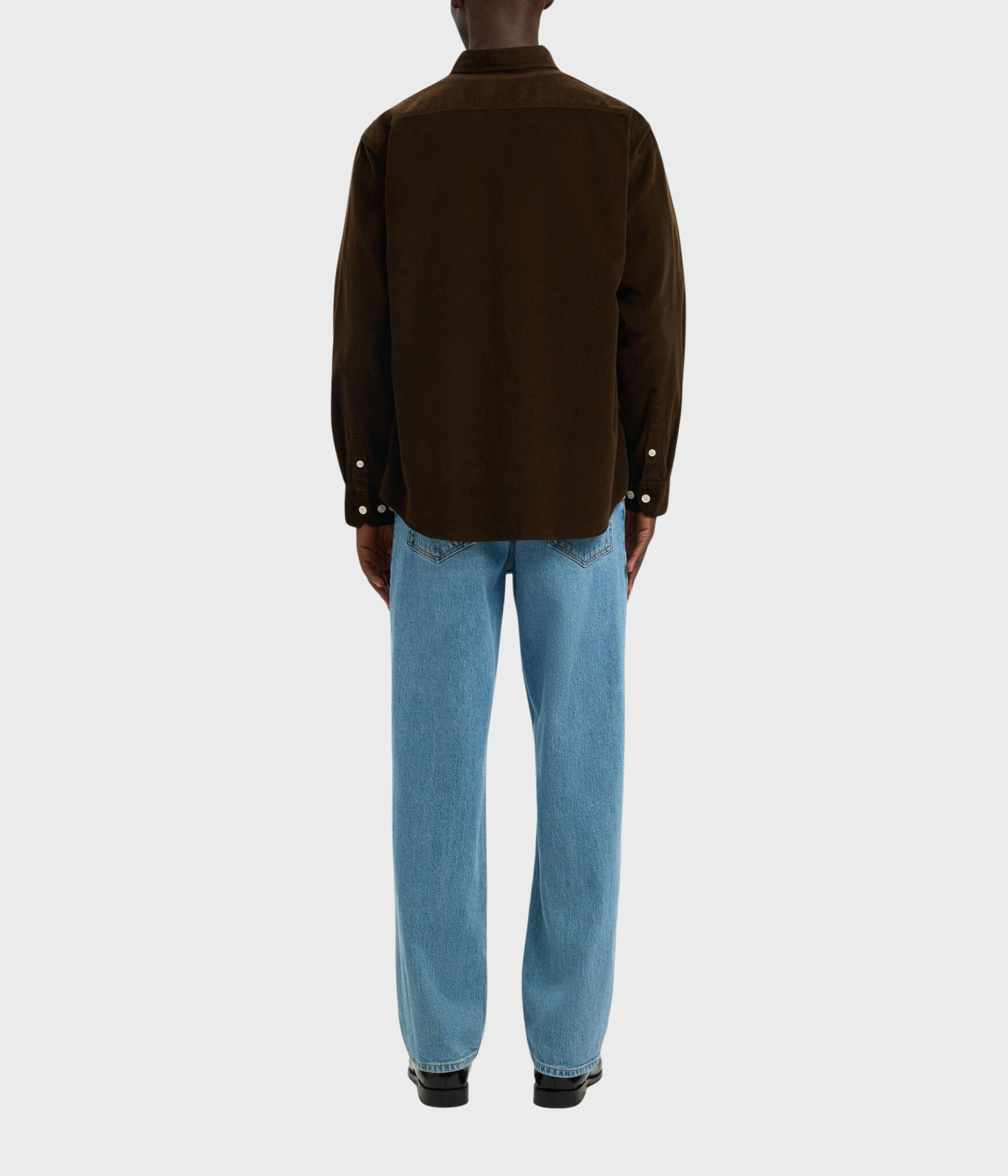 SLHREGDANNI CORD BD LS SHIRT NOOS. (Demitasse)