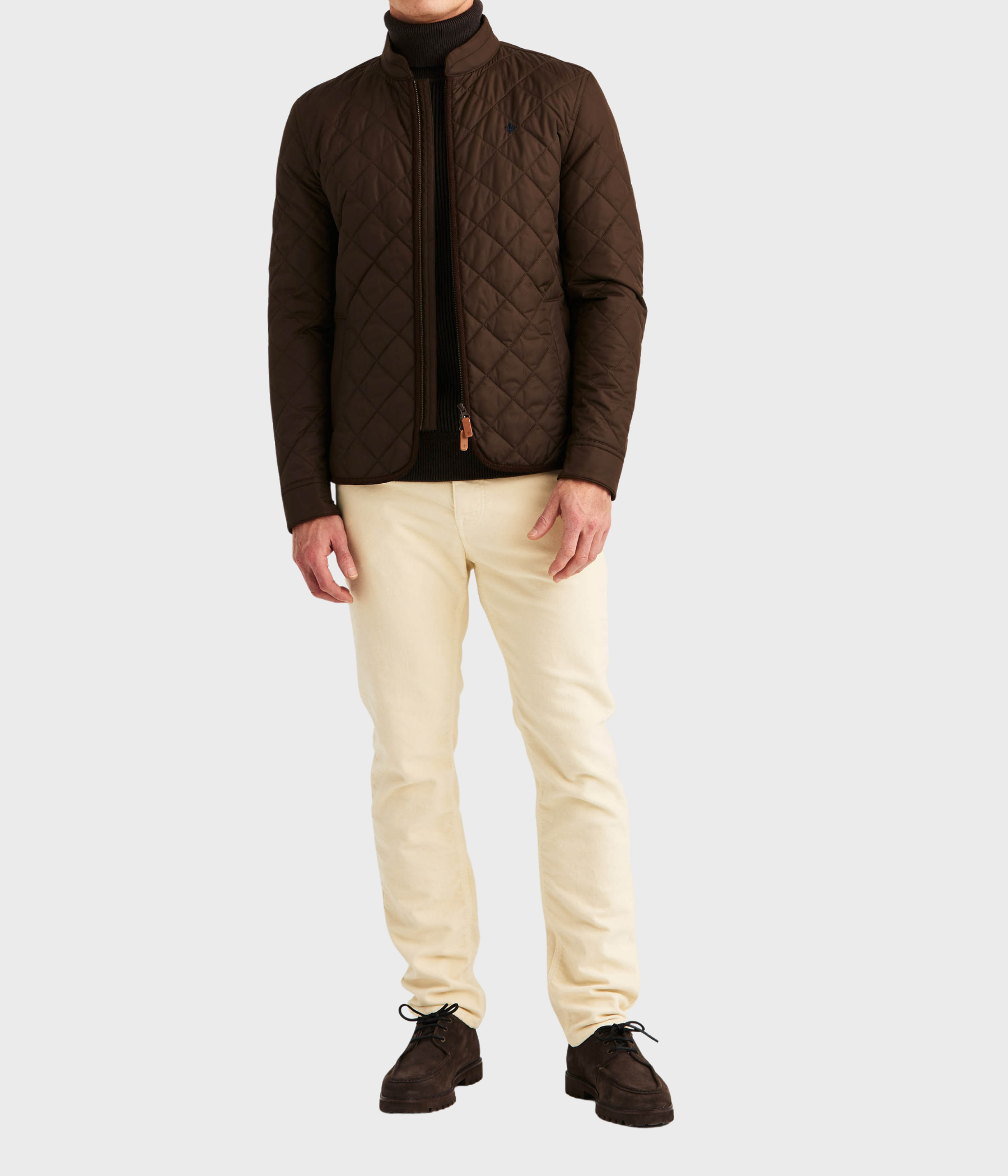 Teddy Quilted Jacket. (88 Brown)