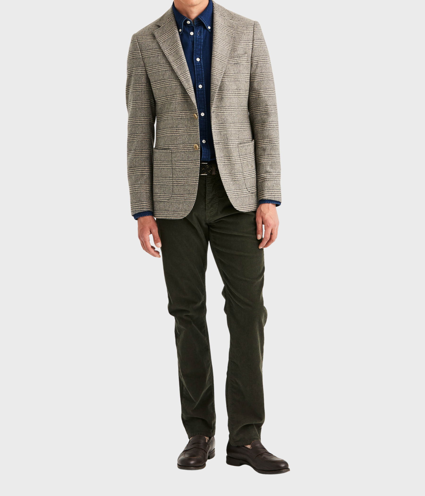 Soft Glencheck Jacket (80 Brown)