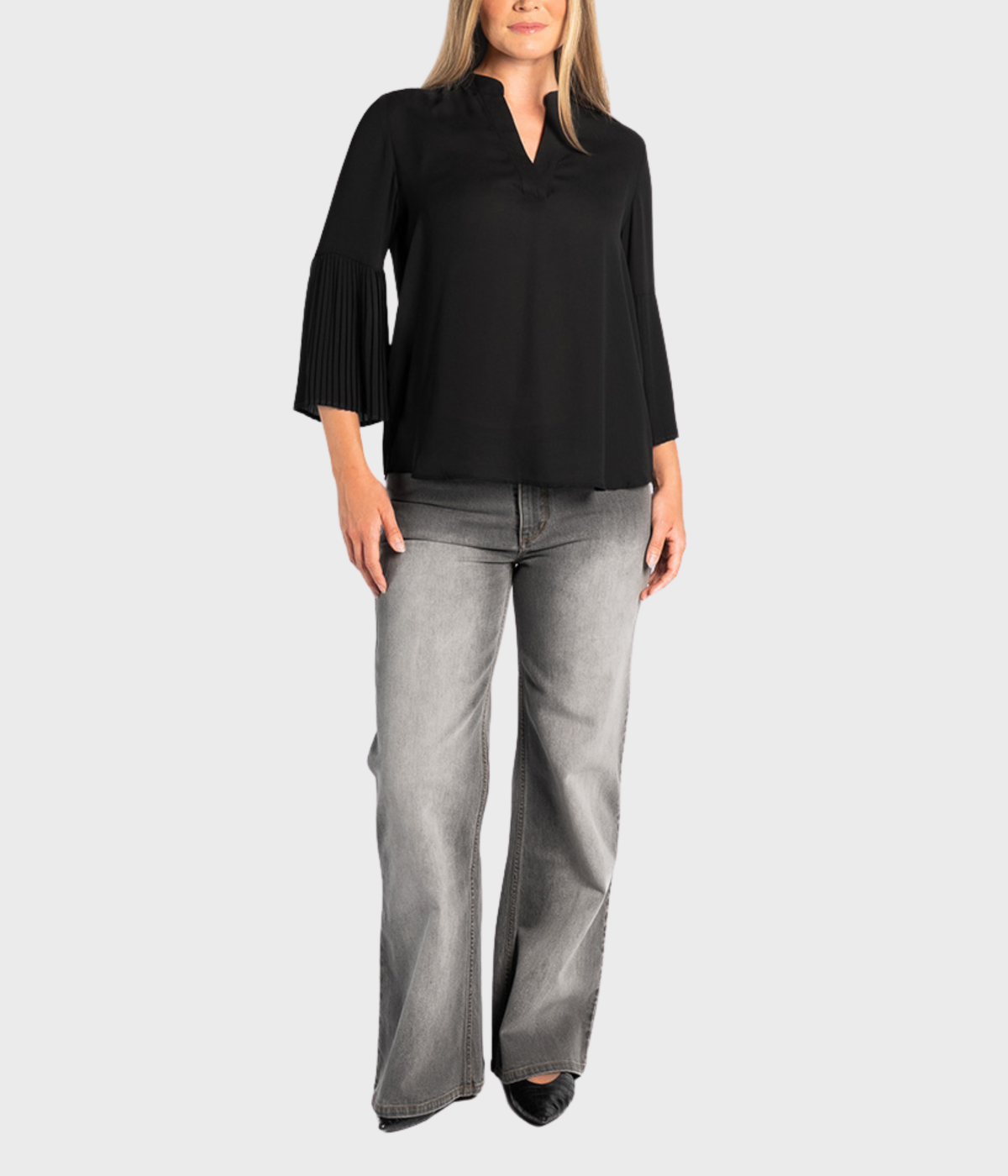 Mila Blouse (9000Jet Black)