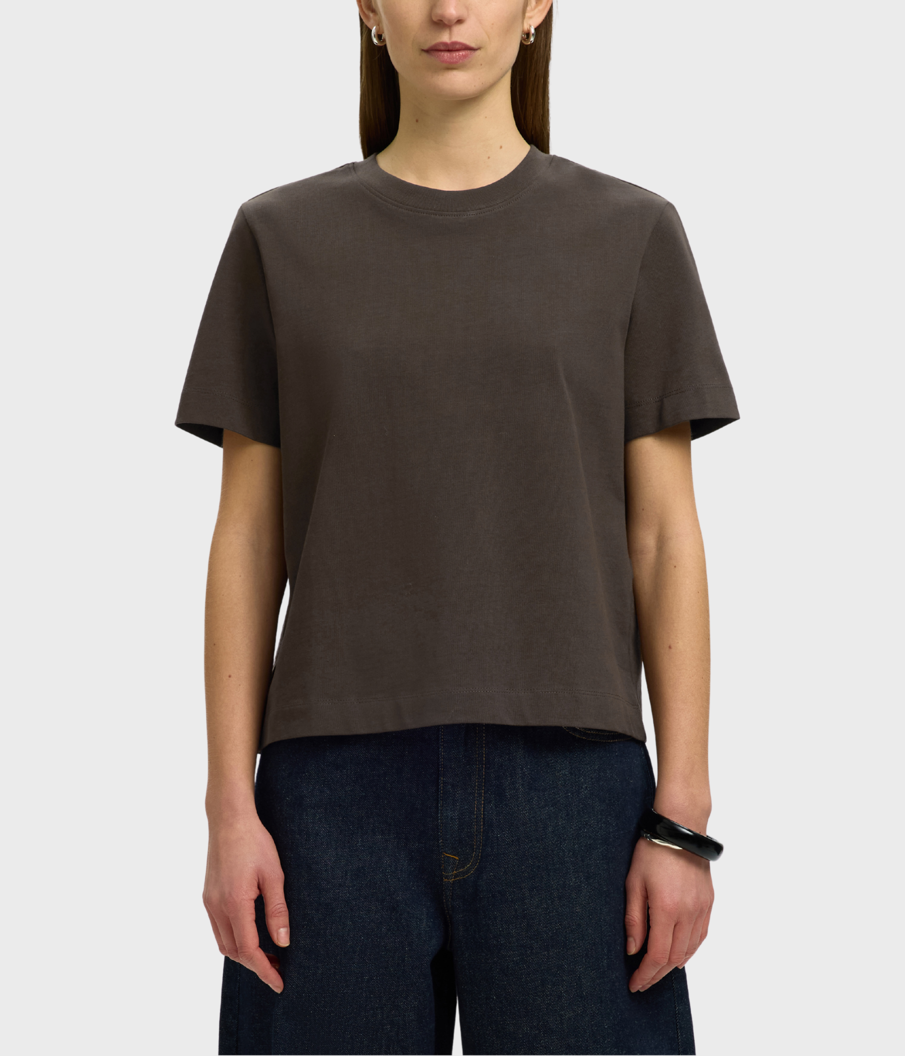 Slfessential Ss Boxy Tee Noos. (Delicioso)