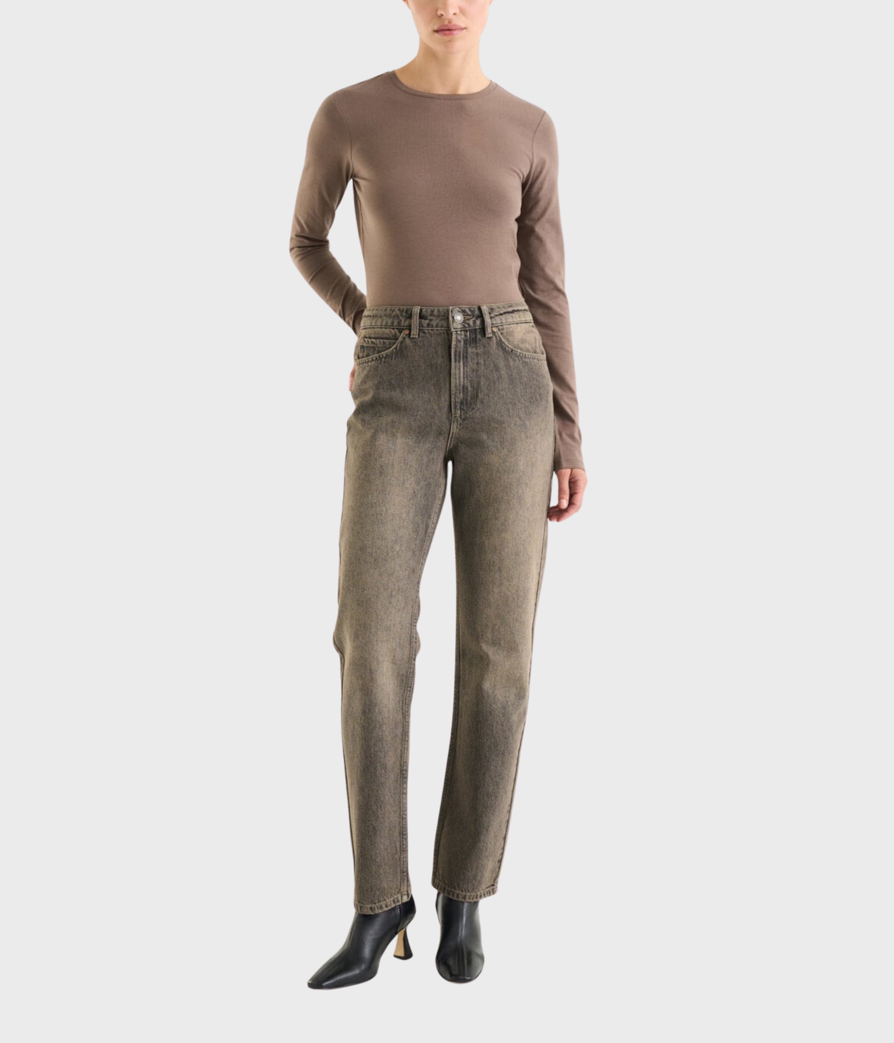 Penny Ls Top (Dk Taupe)