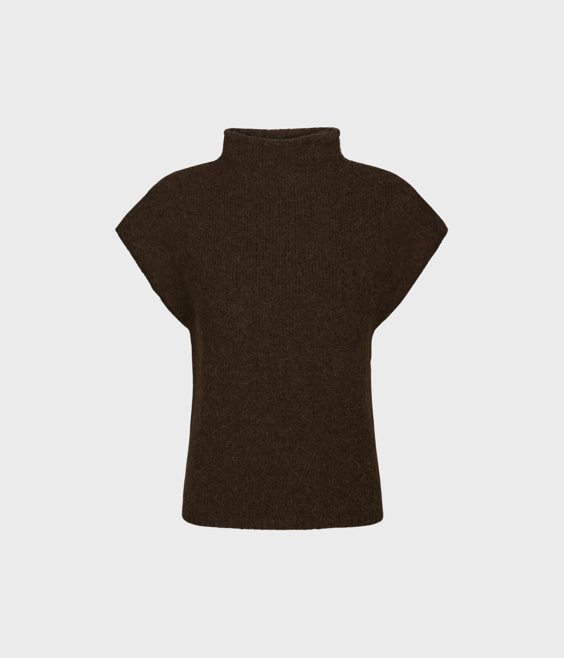 Jona Knit Top (Brown Melange)