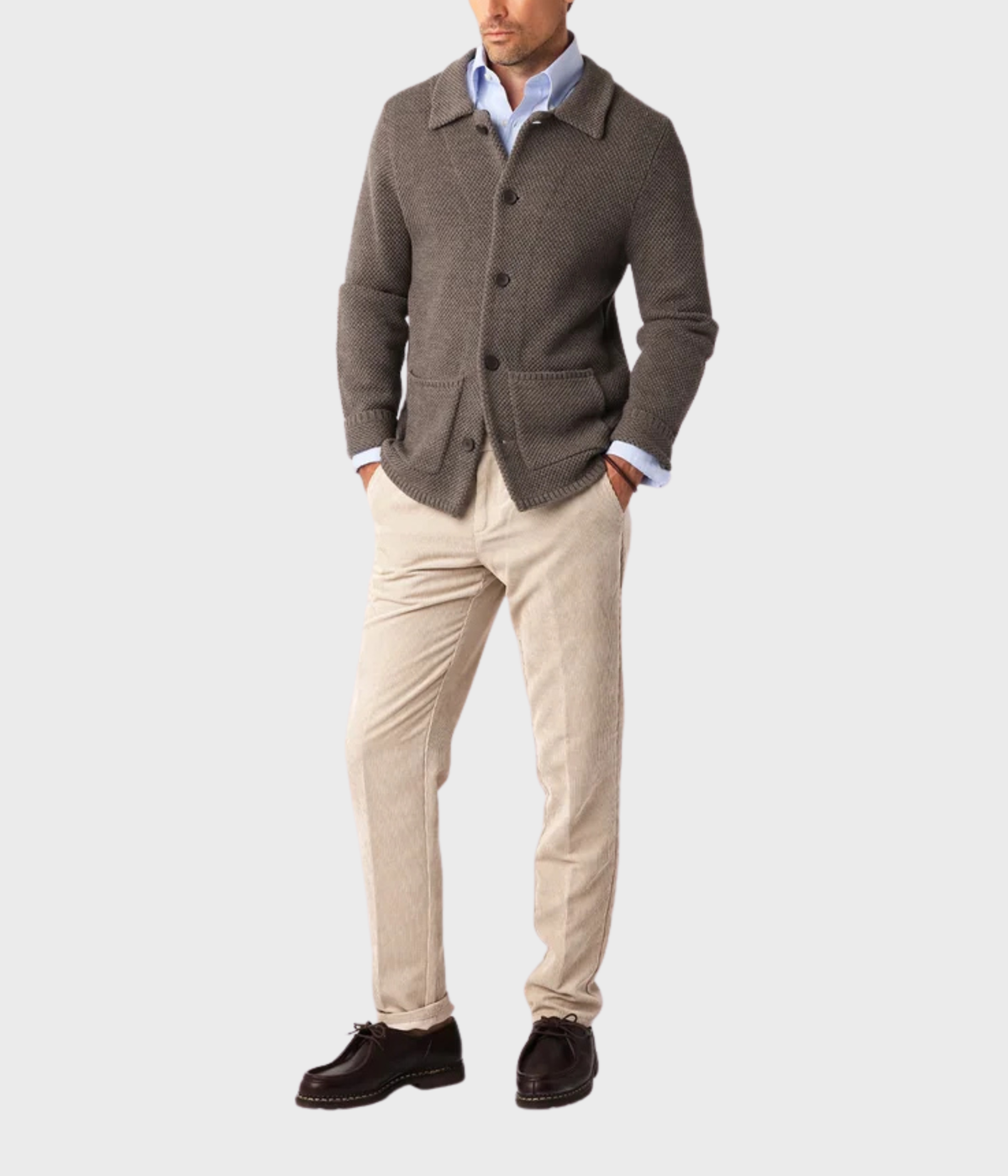 Link Knit Cardigan (NOUGAT)