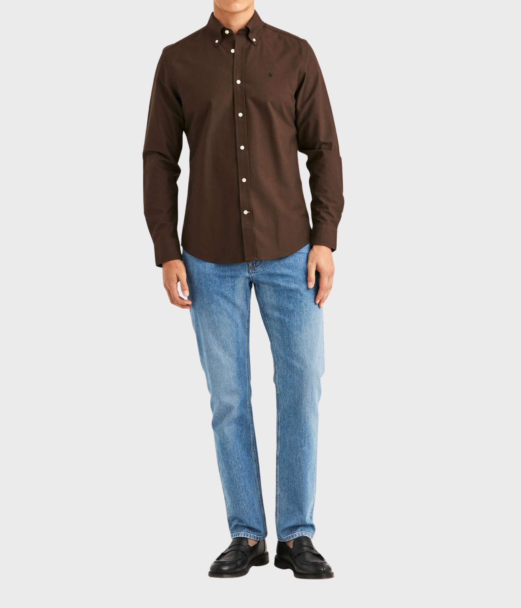 Douglas Oxford Shirt-Slim Fit (88 Brown)