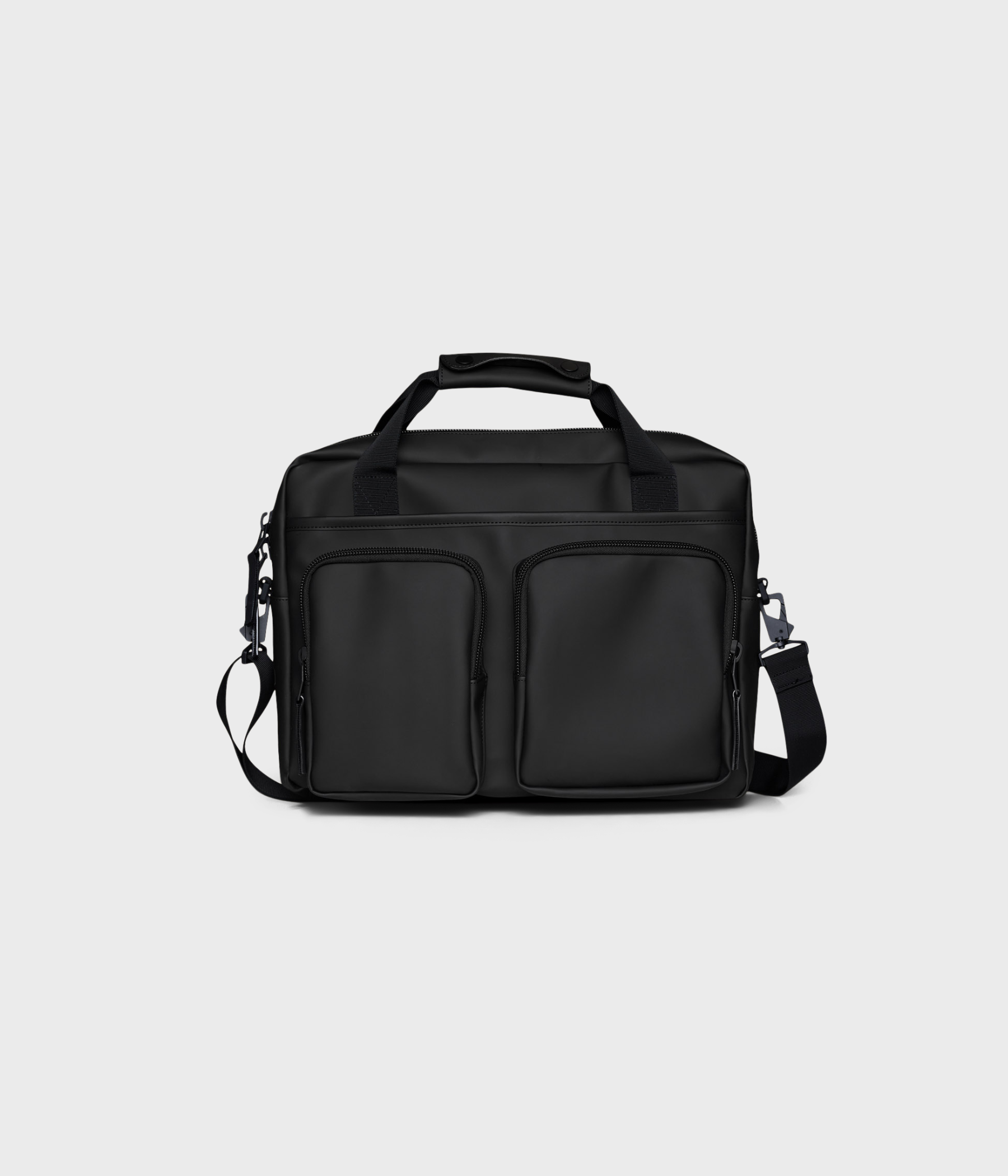 Svart stilren laptop väska