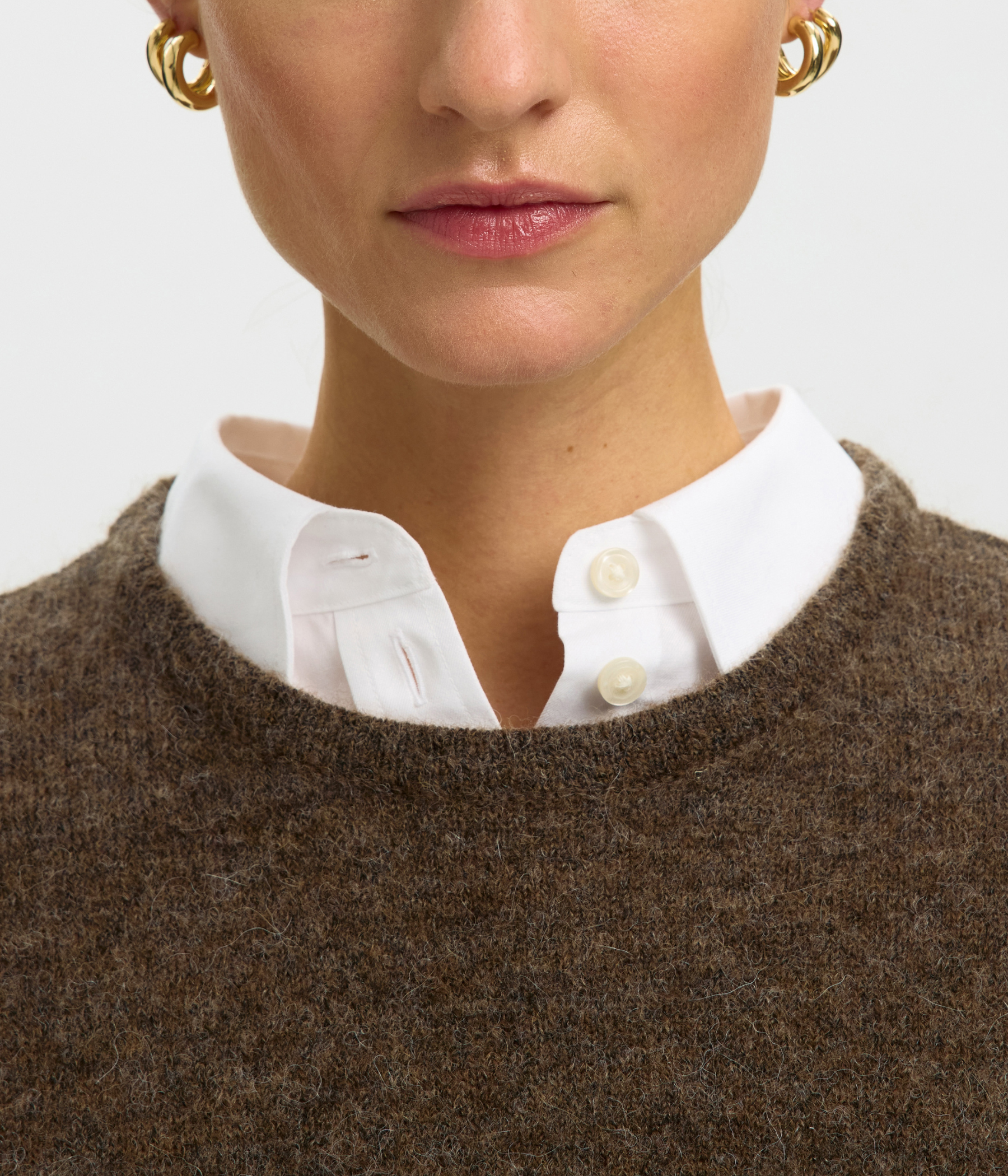 Slwlulu New Ls Knit O-Neck Noos (Dachshund Detail:MELANGE)