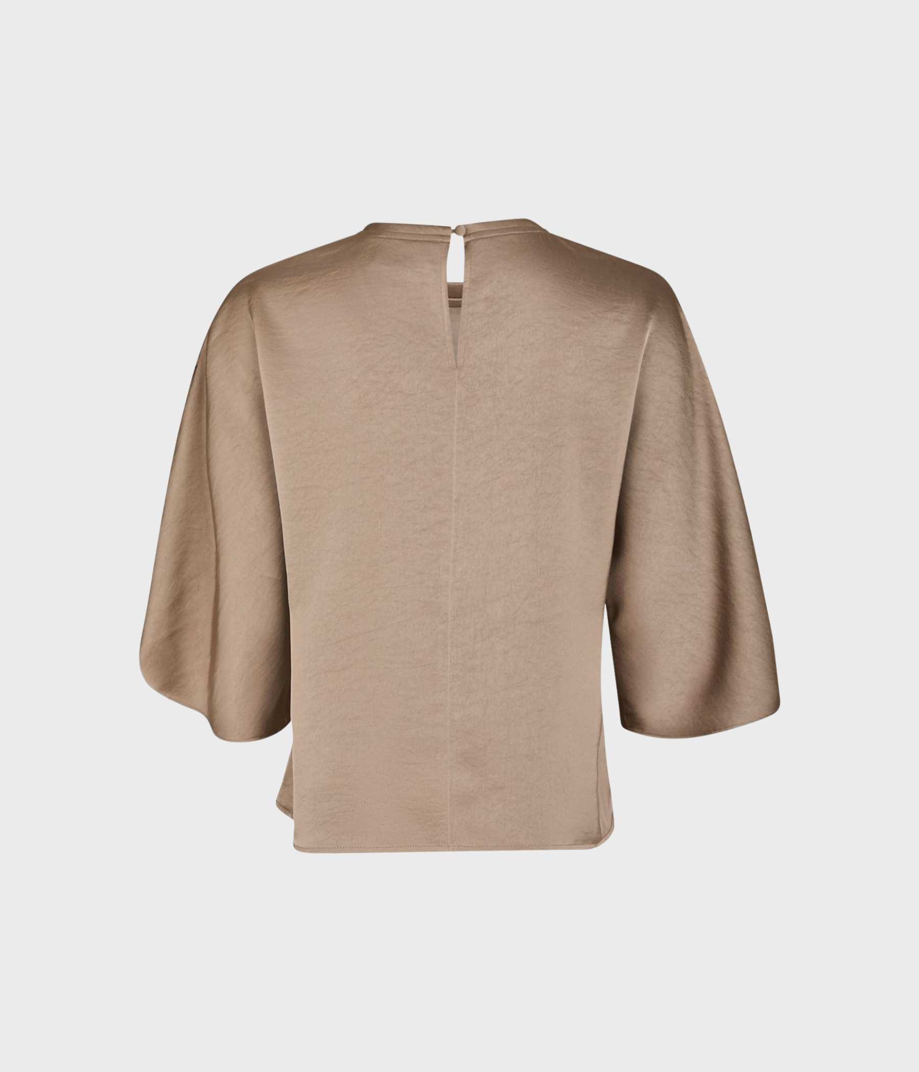 Liora Heavy Sateen Blouse. (811 Dark Taupe)