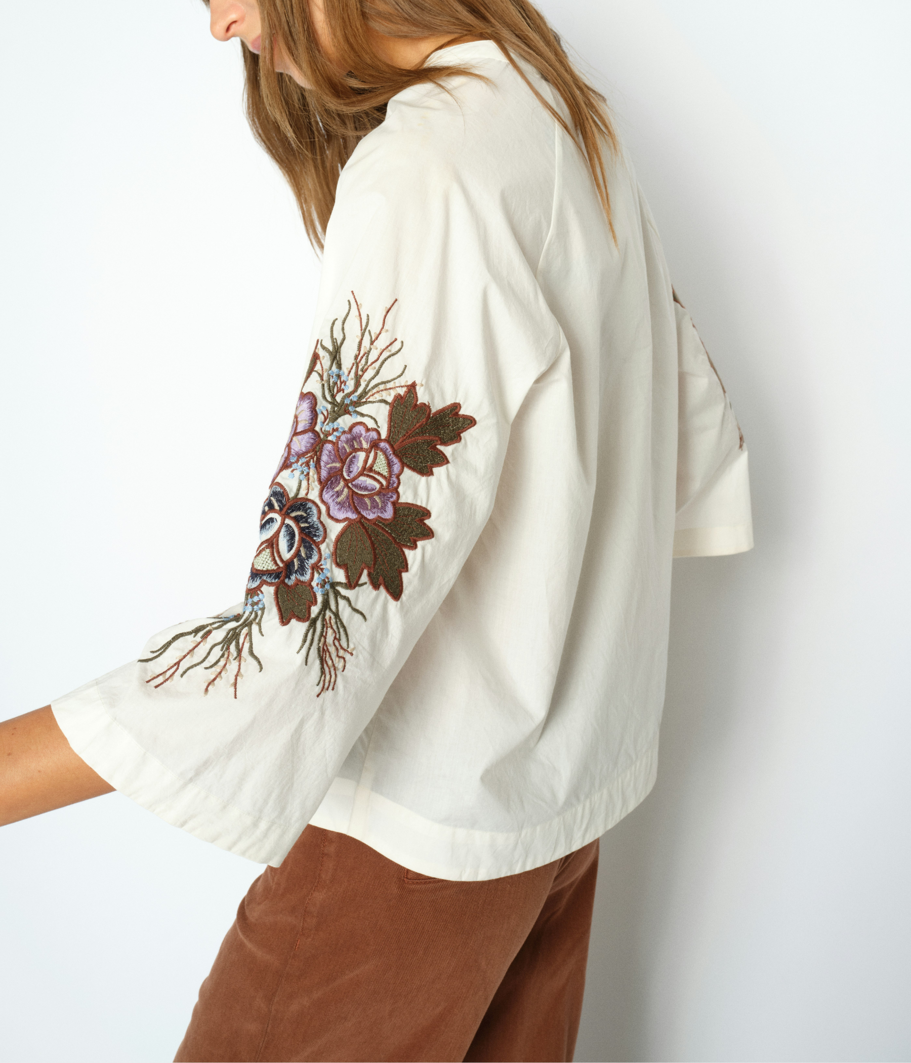 Mmaleysa Popli Blouse (180 Ecru)