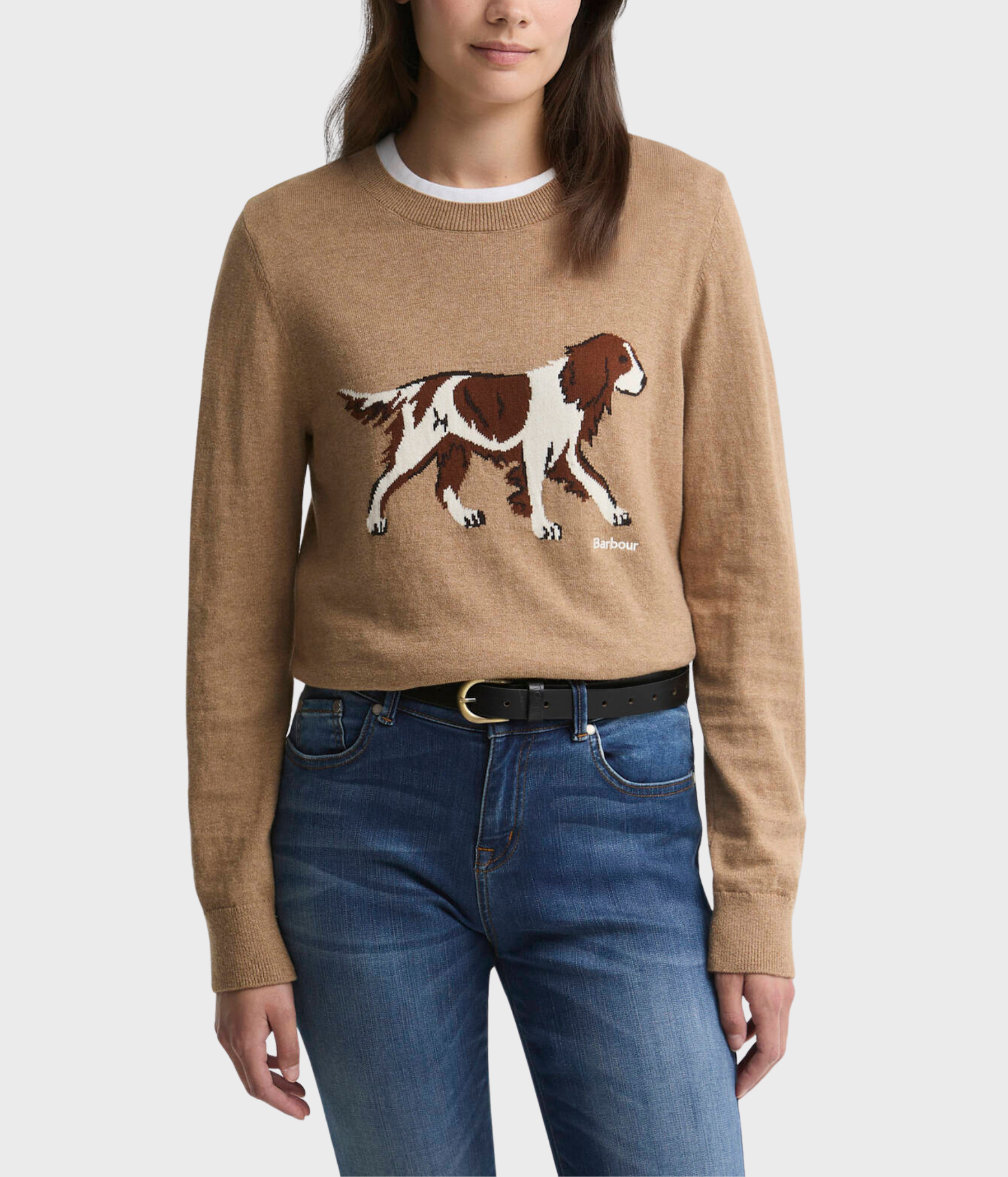 Barbour Fareham Knitted Jumper (BE93 Warm Trench)