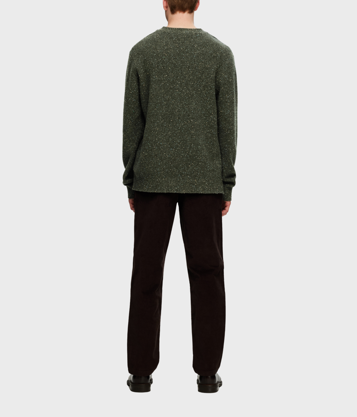 Slmneil Ls Knit Neps Crew Neck (Forest Night Detail:Neps)