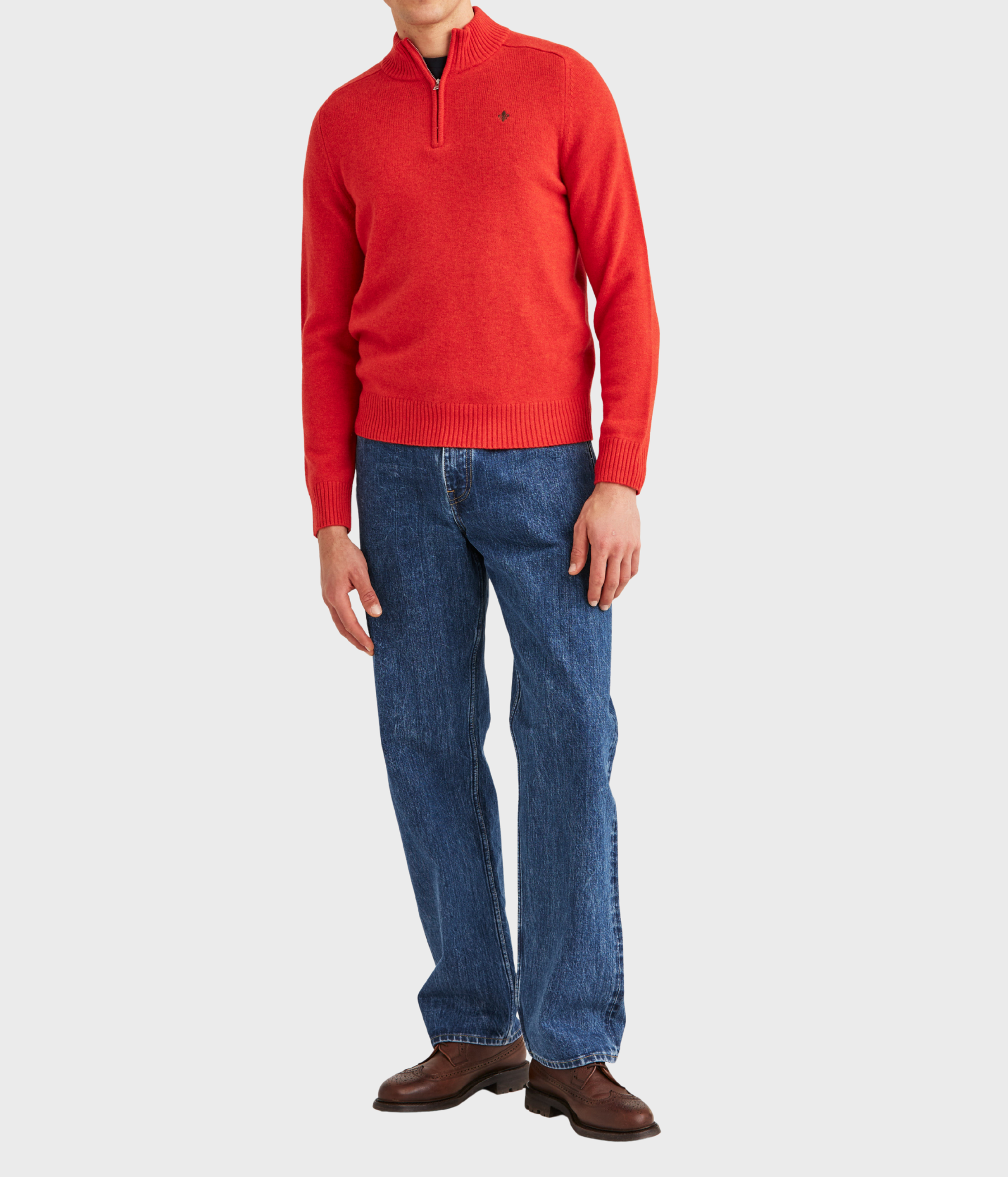 New Hertford Half Zip. (40 RED)