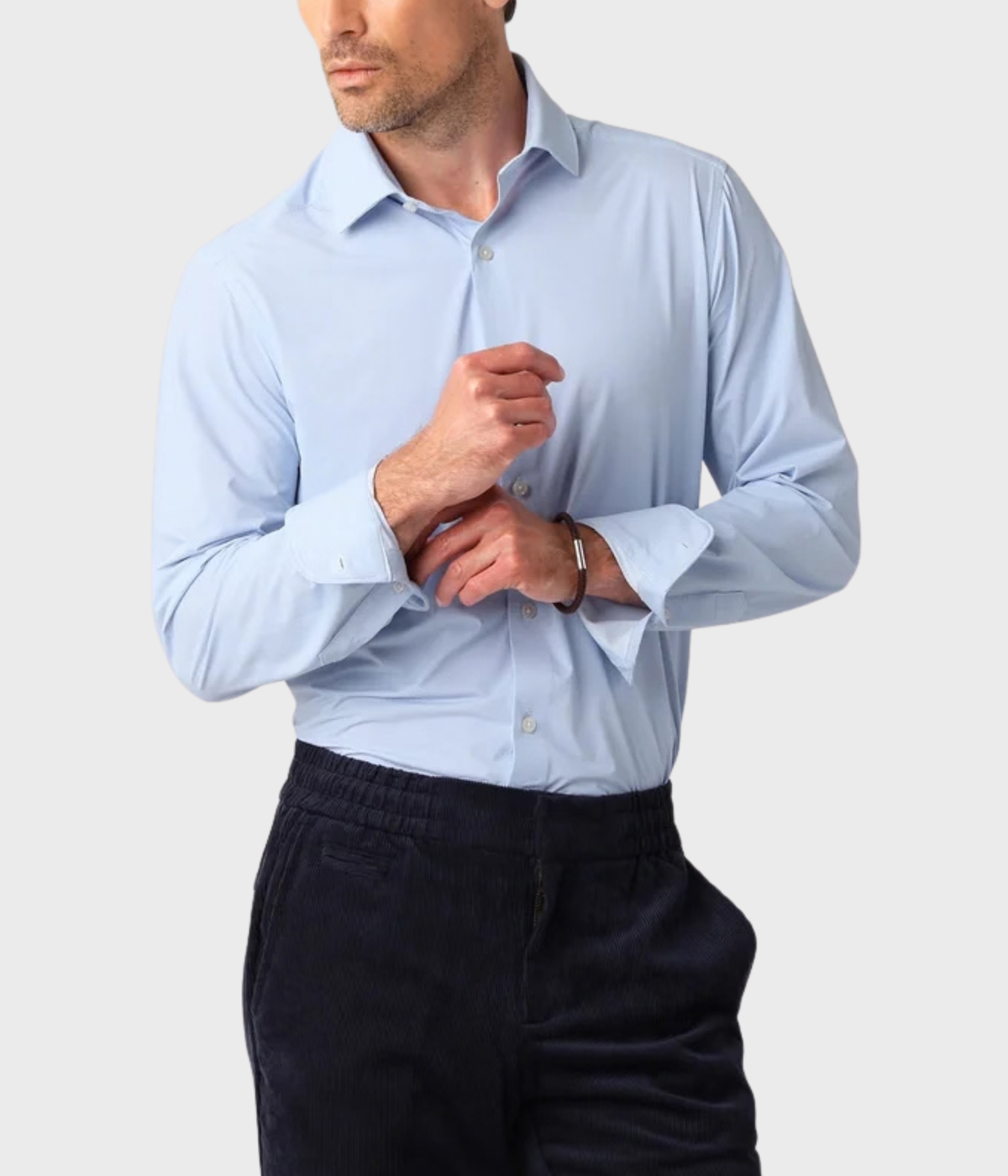 Stretch Shirt. (Light Blue)