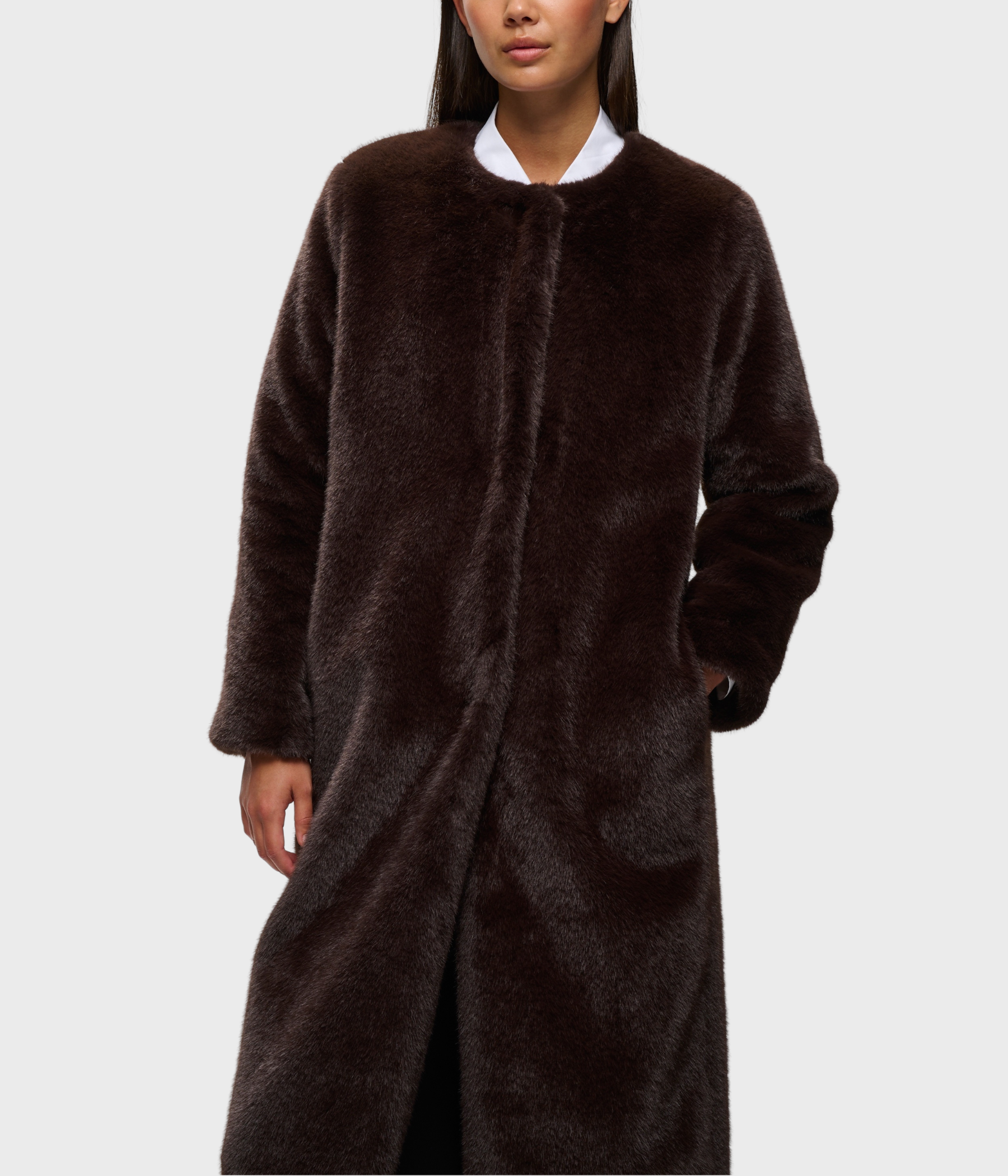 Zabelleiw Long Coat (191109 Chocolate Brown)