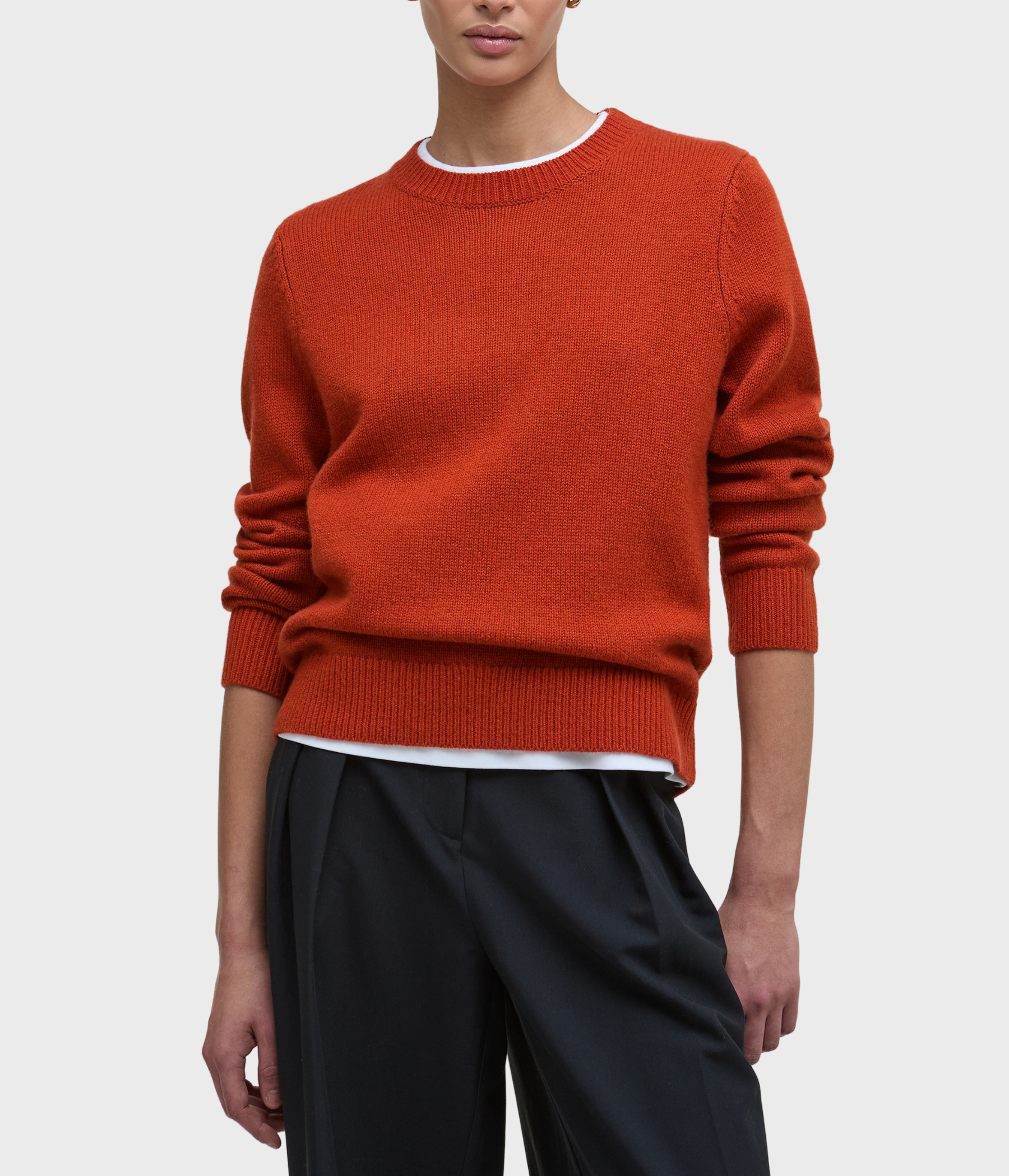 Barbour Woodhouse Knitted Jumper (OR74 Orange)