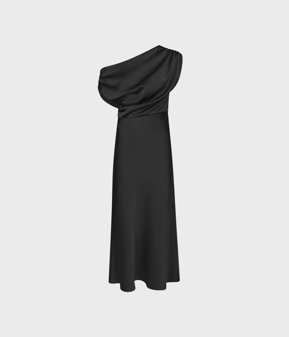 Lilith Heavy Sateen Dress (Black)