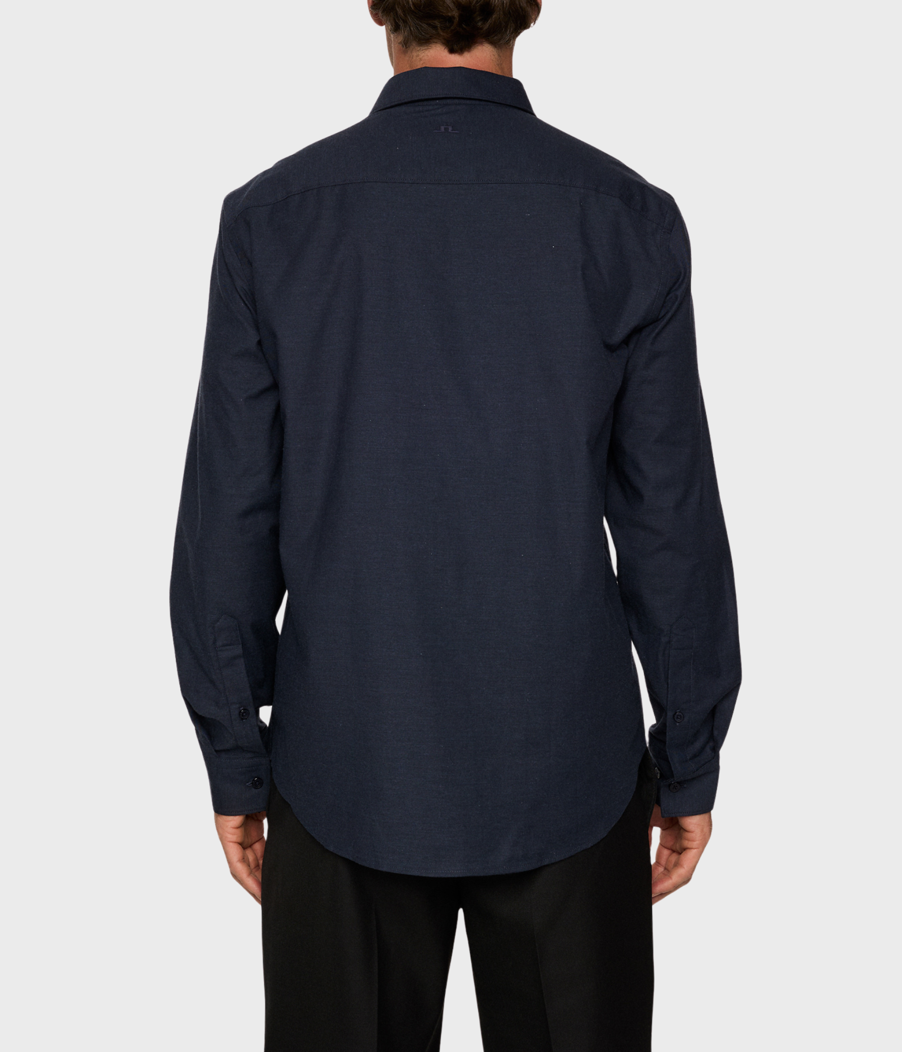 Slim Light Flannel Shirt. (6855 JL Navy)